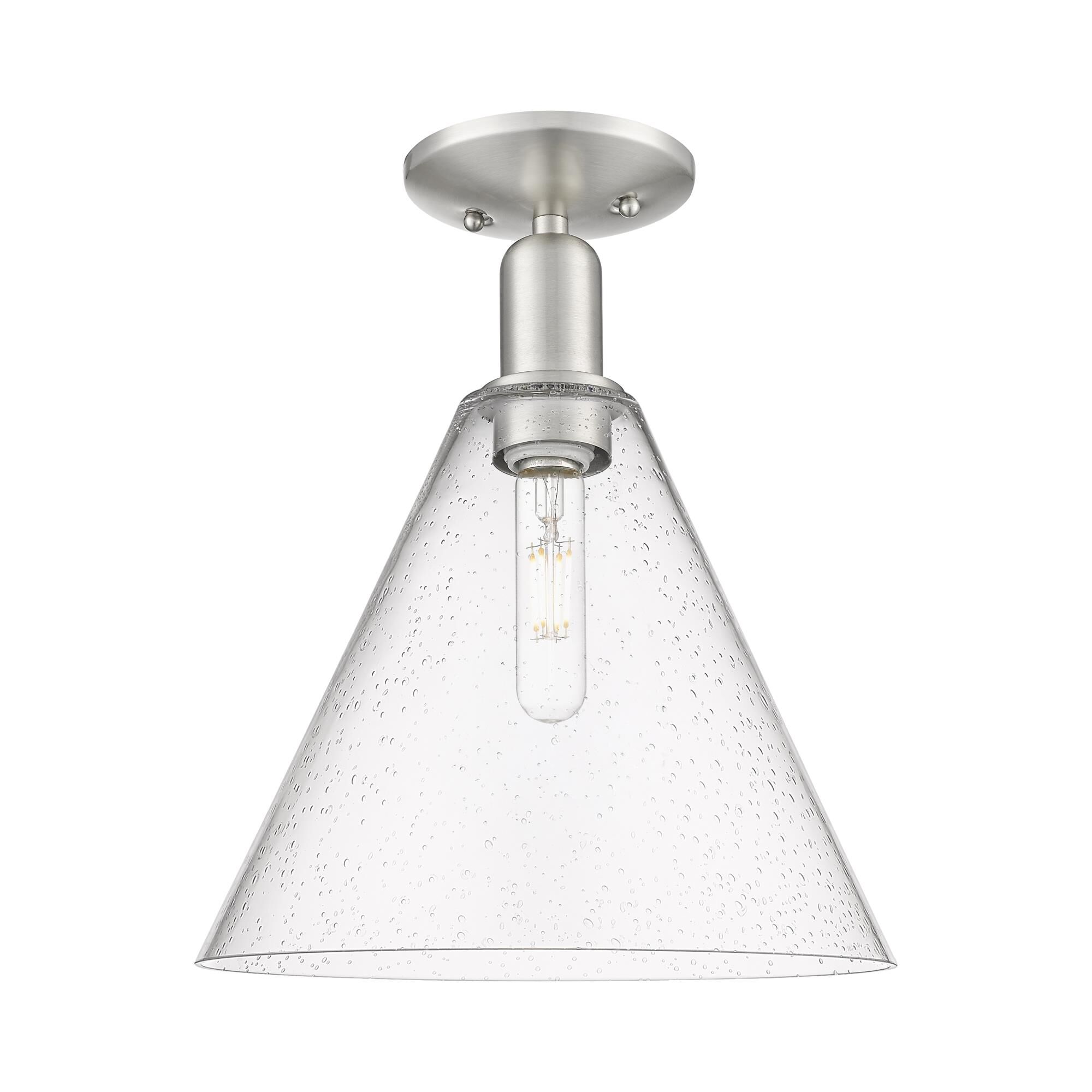 Bruno Marashlian Berkshire Glass 12 Inch Semi Flush Mount by Innovations Lighting