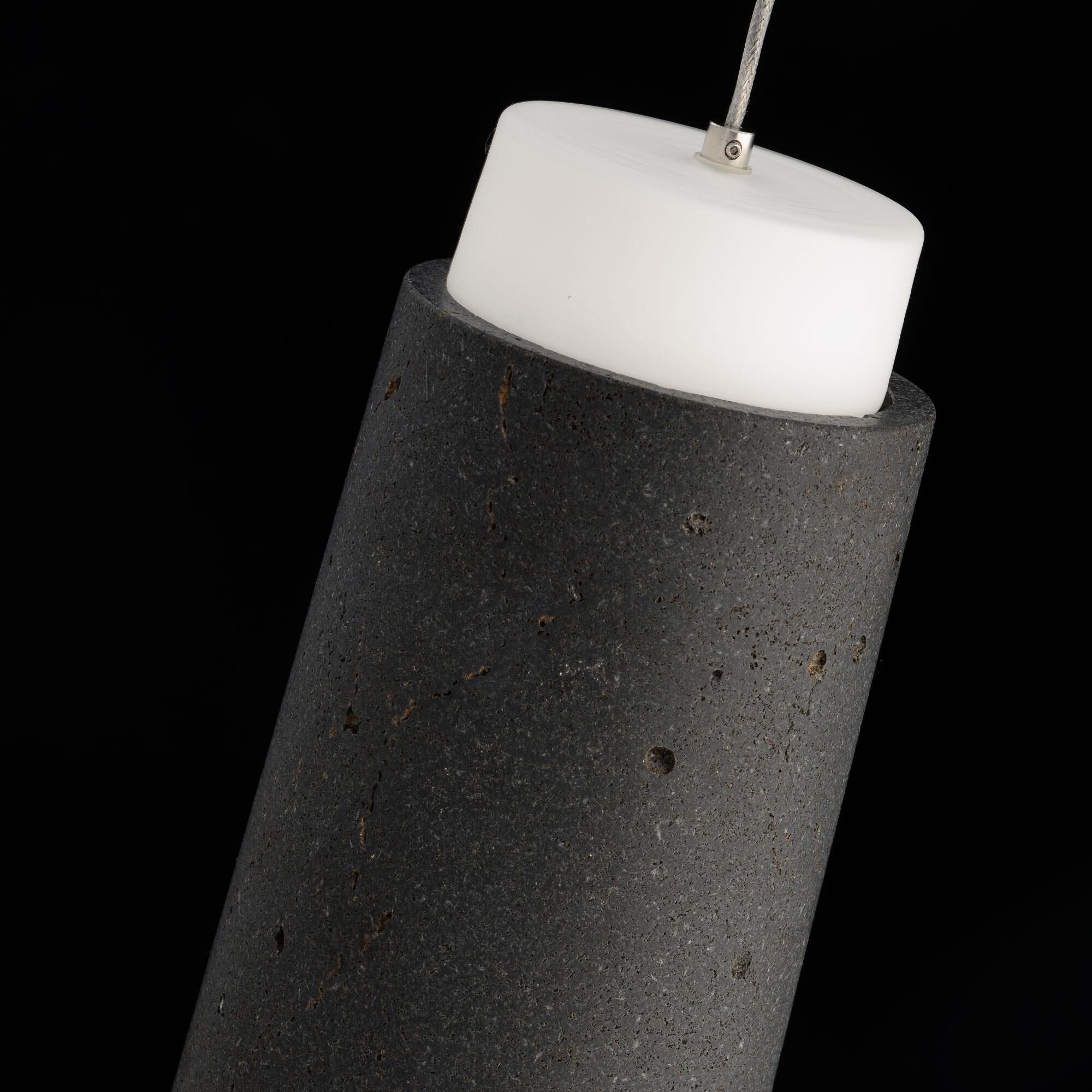 Shown in Basalt Stone and Black finish