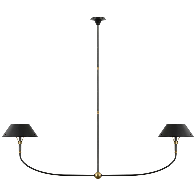 Thomas O'Brien Turlington 68 Inch 2 Light LED Linear Suspension Light by Visual Comfort Signature Collection