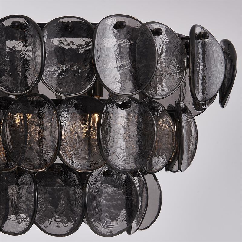 Uroko Medium Linear Chandelier by Kalco