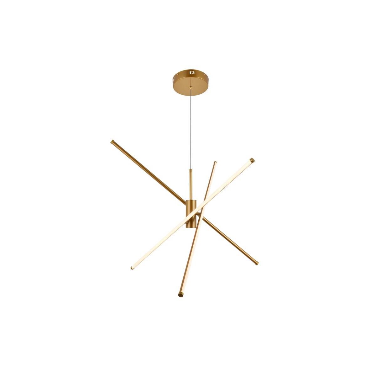Sonya 43 Inch 3 Light LED Chandelier by Elegant Lighting