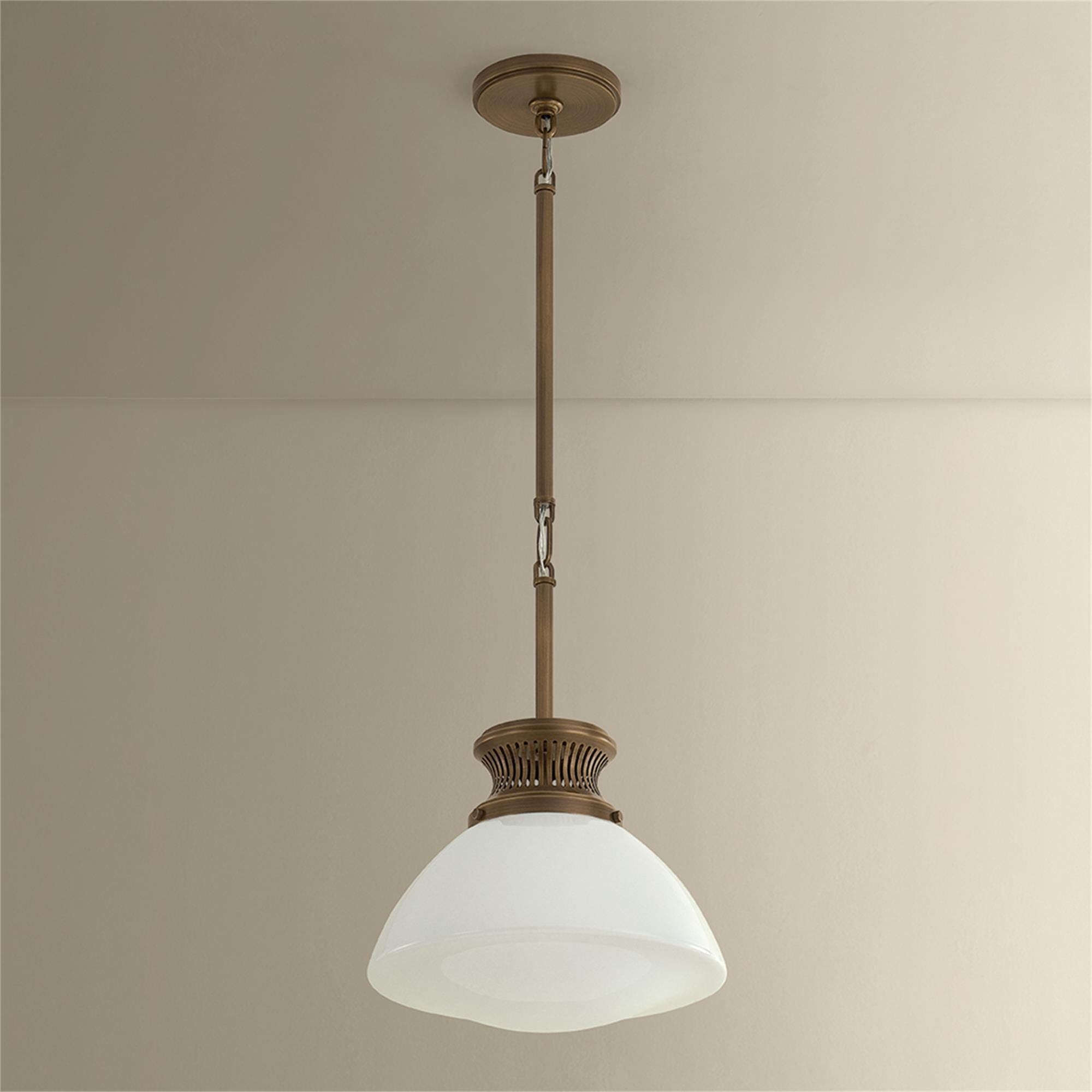 Shown in Historic Bronze finish and Opal Glossy glass