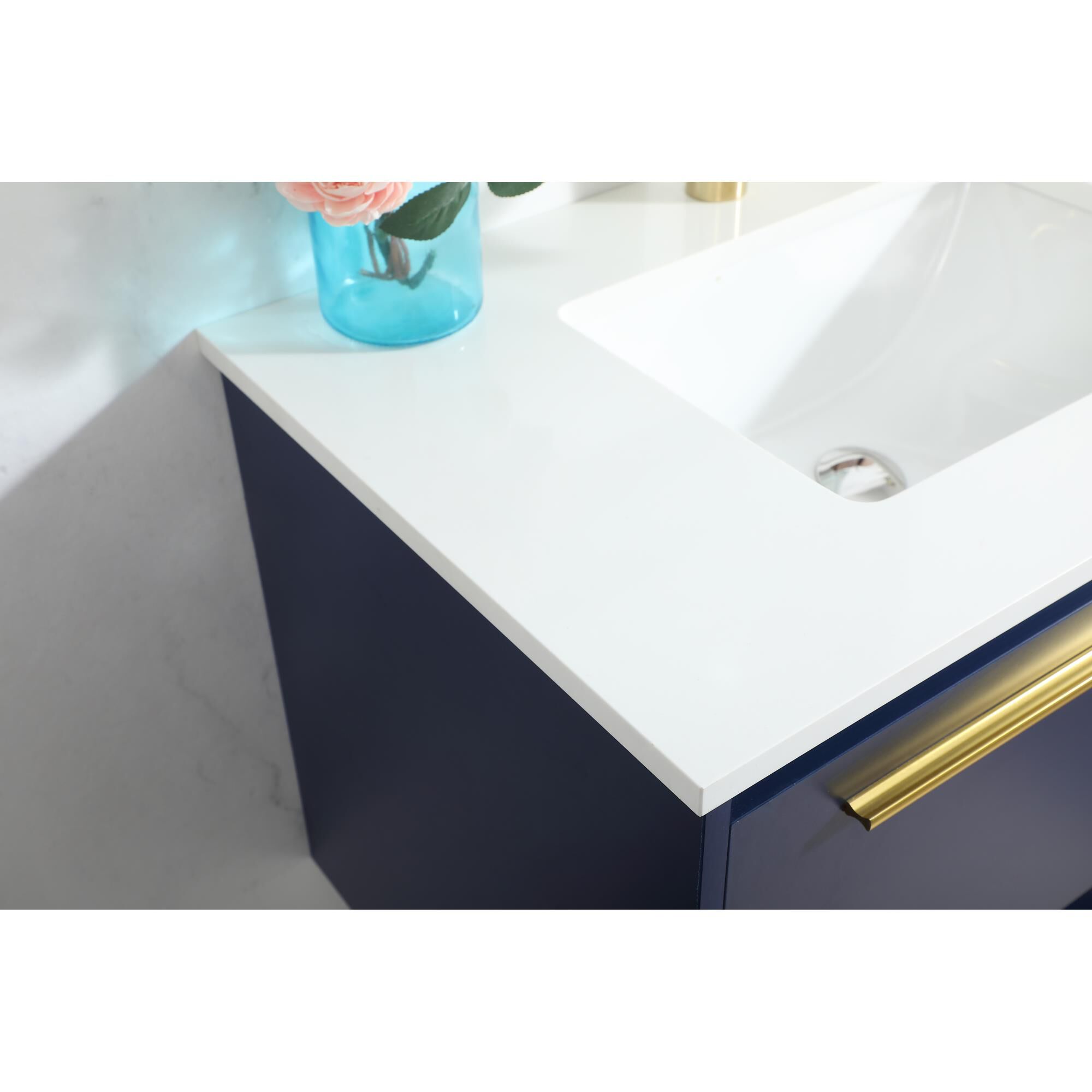 Shown in Blue finish
