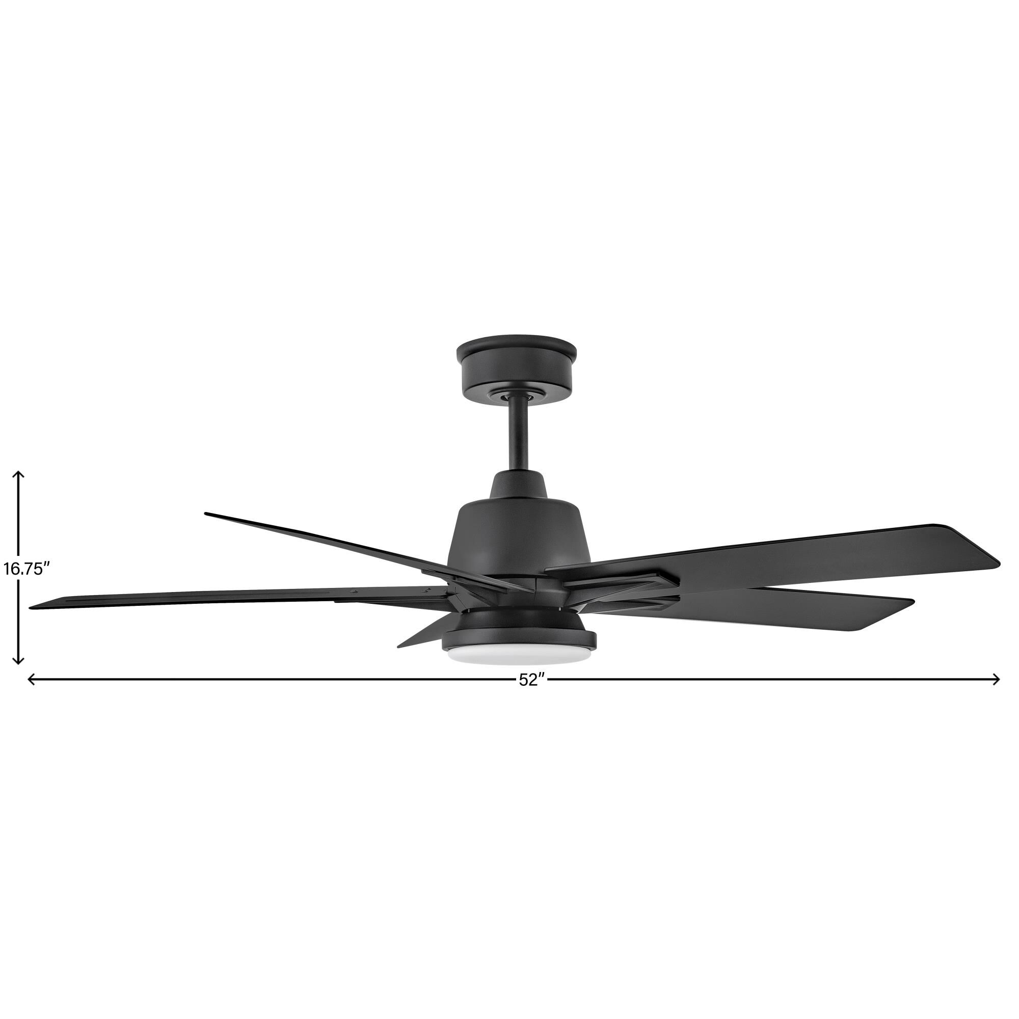Alta Outdoor Rated 52 Inch Ceiling Fan with Light Kit by Hinkley Lighting