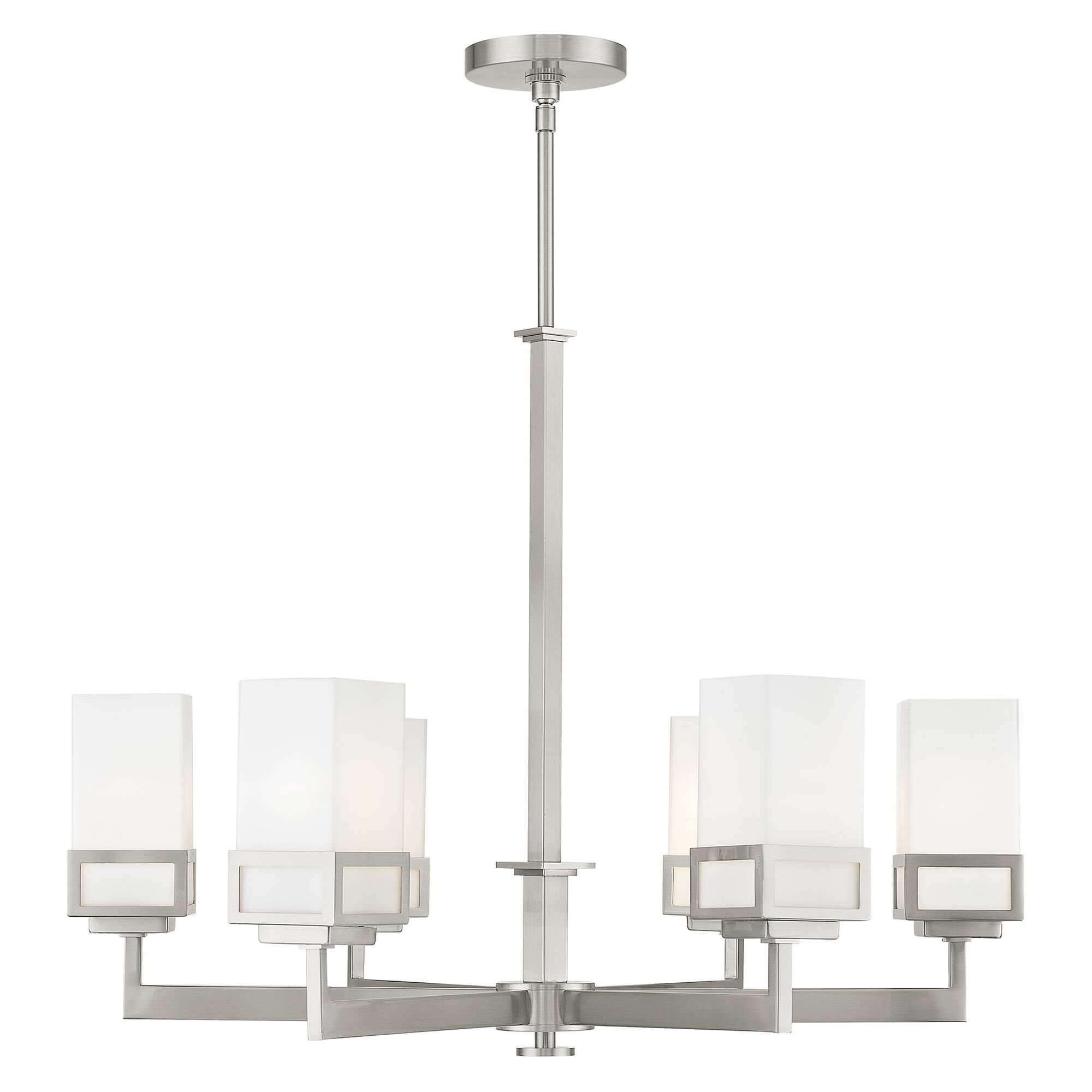 Harding 28 Inch 6 Light Chandelier by Livex Lighting