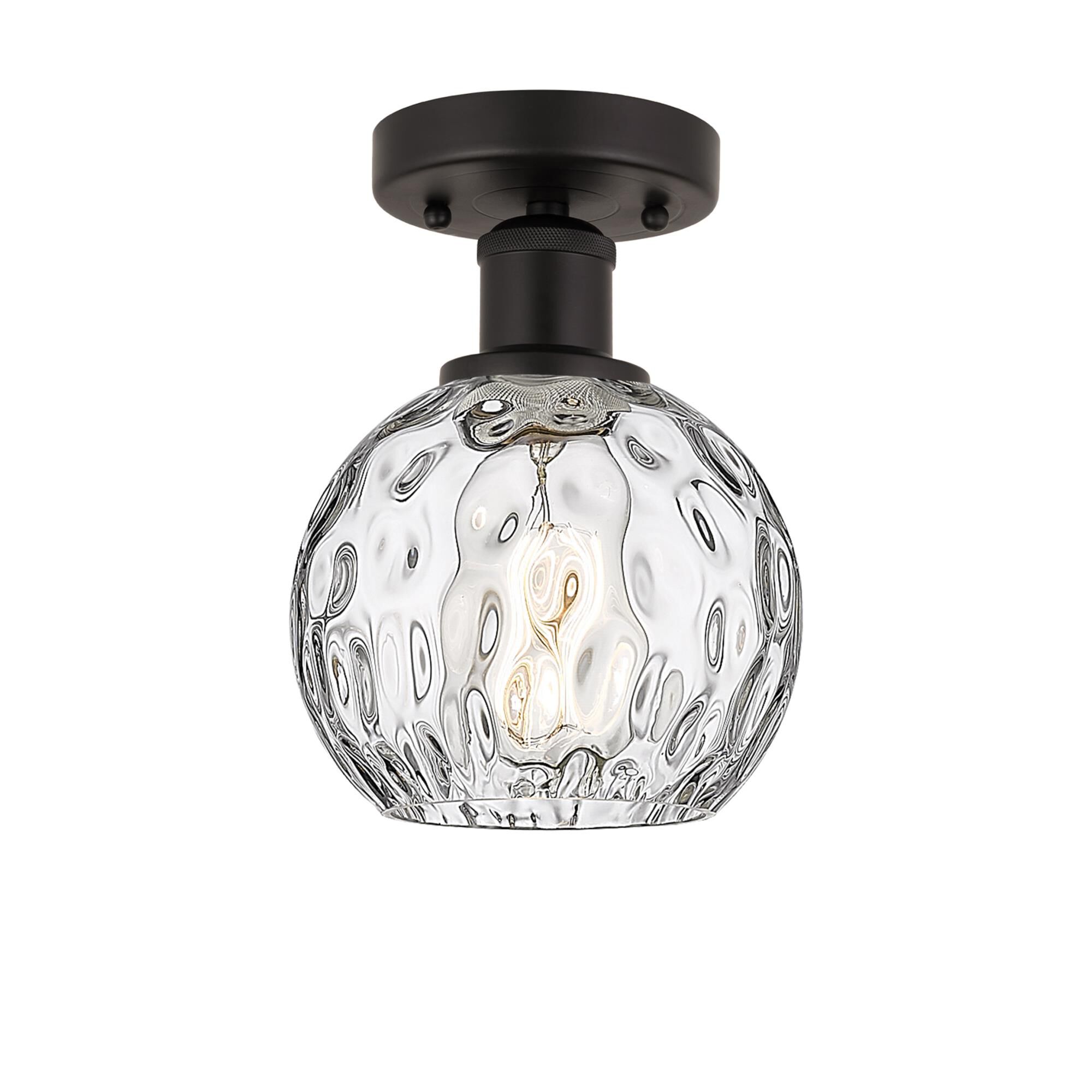 Bruno Marashlian Athens Water Glass 6 Inch 1 Light Semi Flush Mount by Innovations Lighting