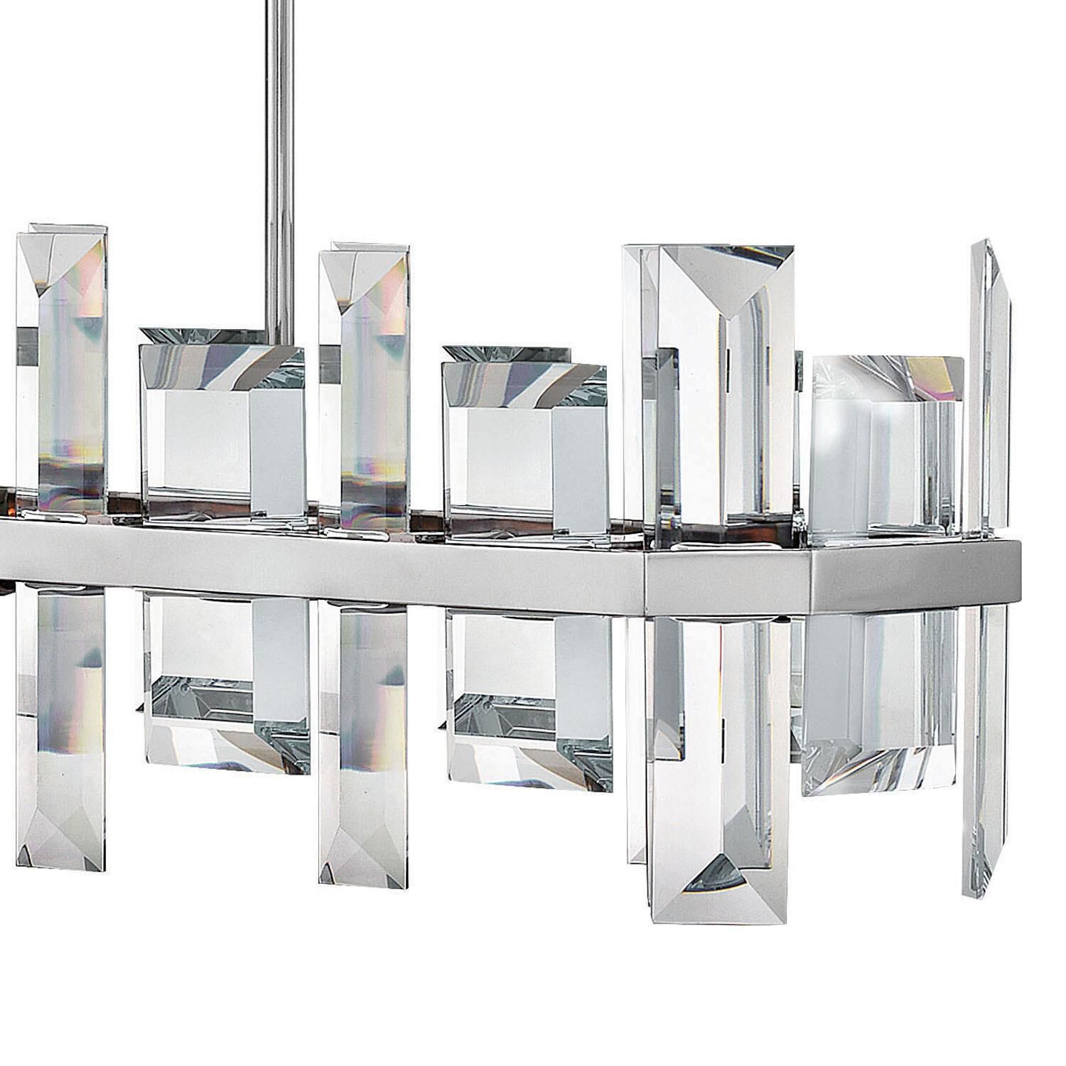 Odette 42 Inch 8 Light Linear Suspension Light by Fredrick Ramond