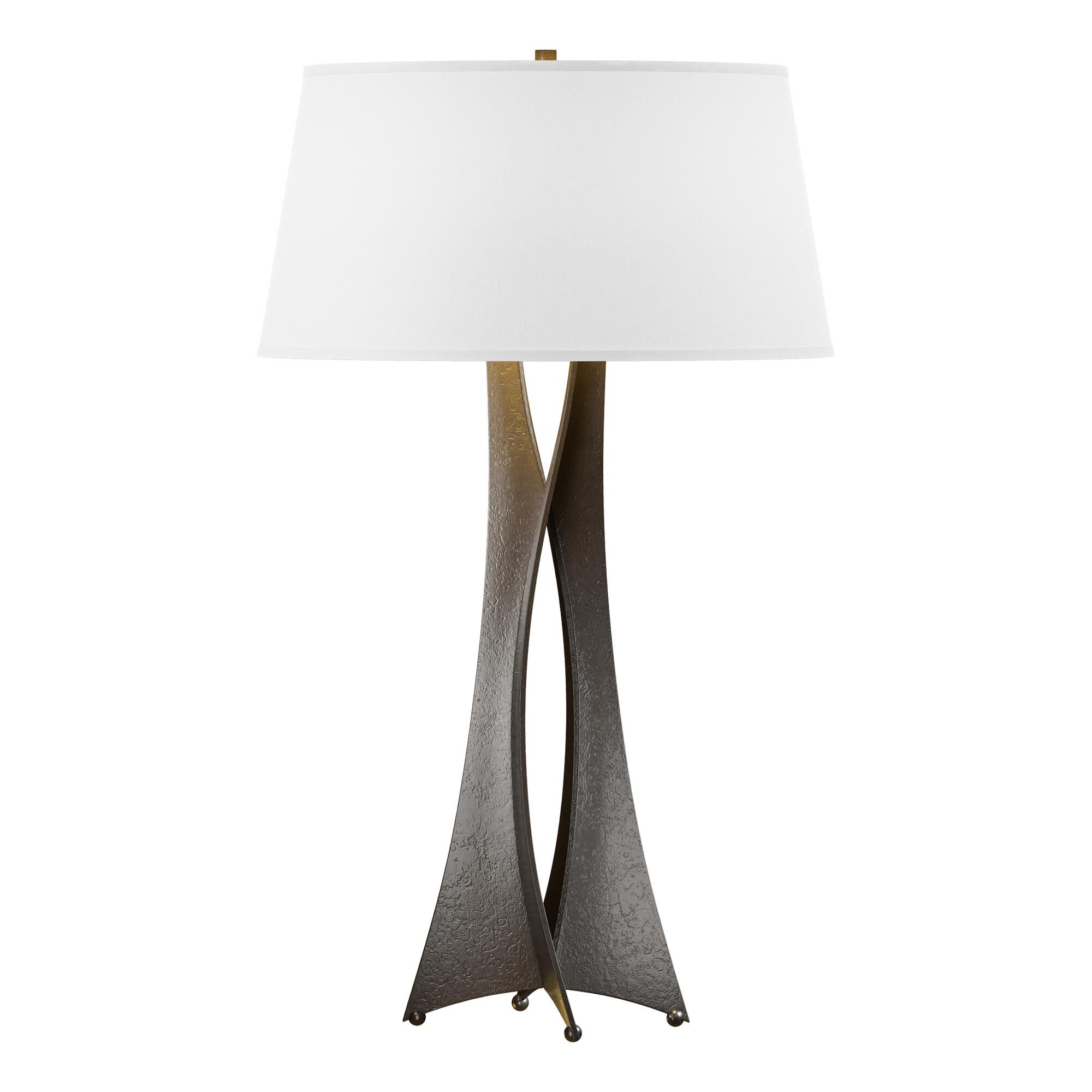 Shown in Oil Rubbed Bronze finish and Natural Anna shade