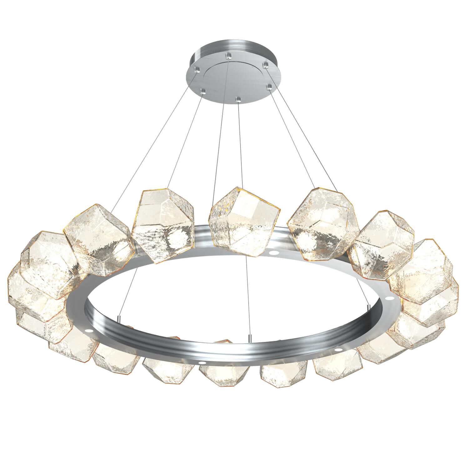 Shown in Classic Silver finish and Amber glass