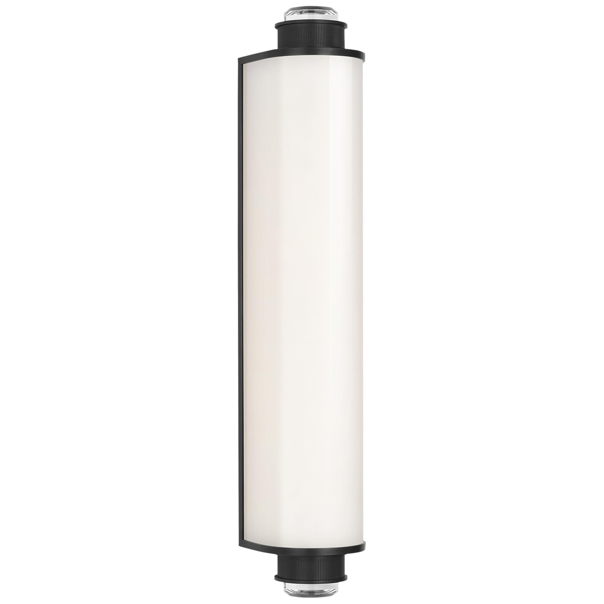 Shown in Bronze finish and White glass