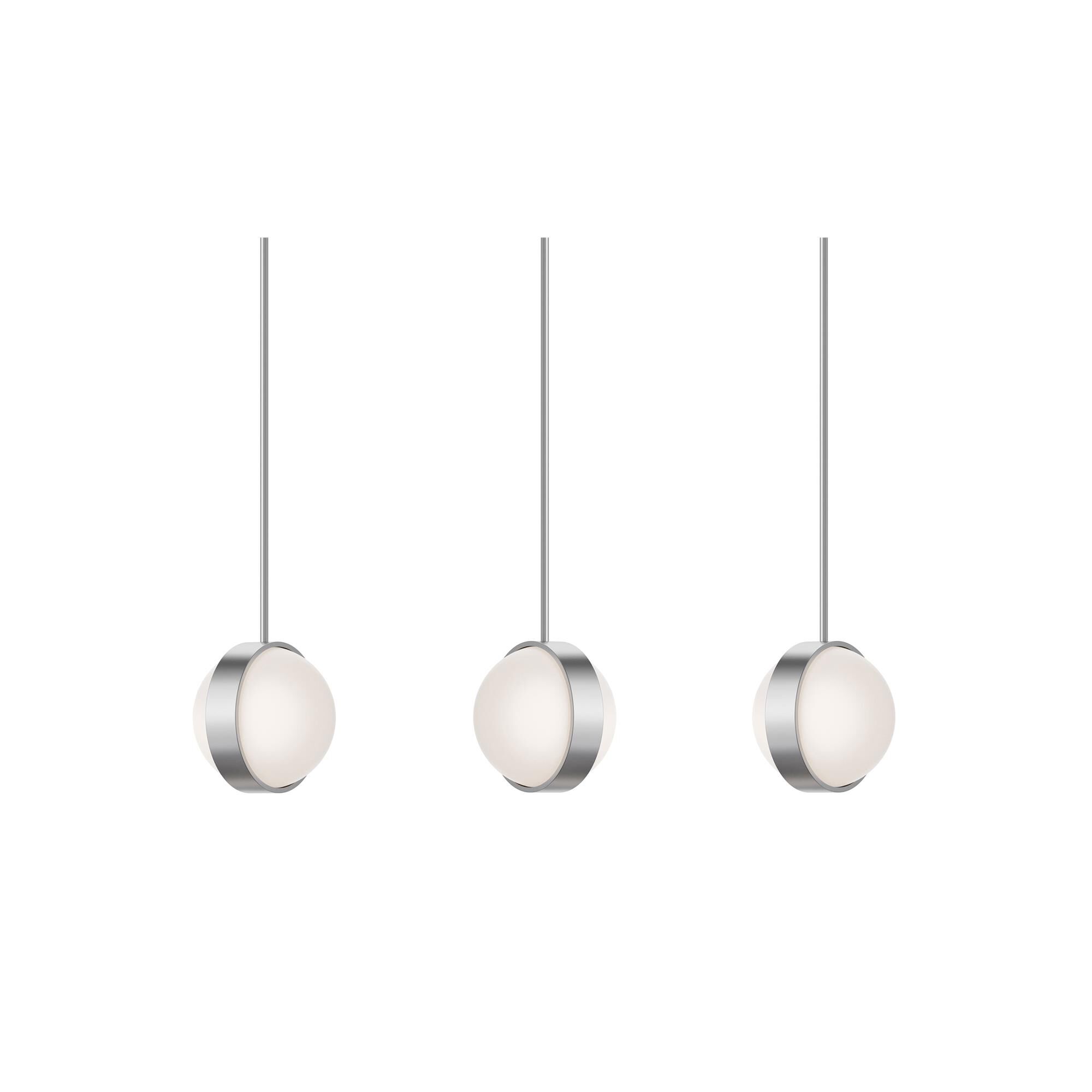 Shown in Satin Nickel finish and White shade