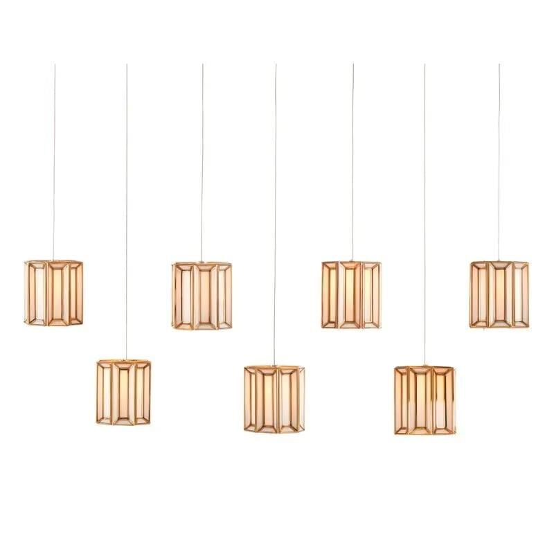 Clarence Mallari Daze 57 Inch 7 Light LED Linear Suspension Light by Currey and Company