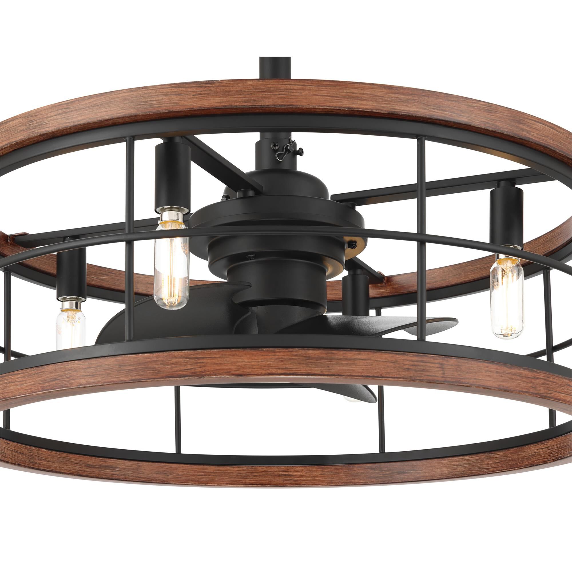 Haven 22 Inch Chandelier Ceiling Fan with Light Kit,