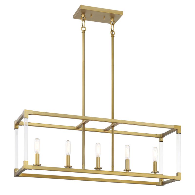 Oro District Small Linear Chandelier by Minka Lavery