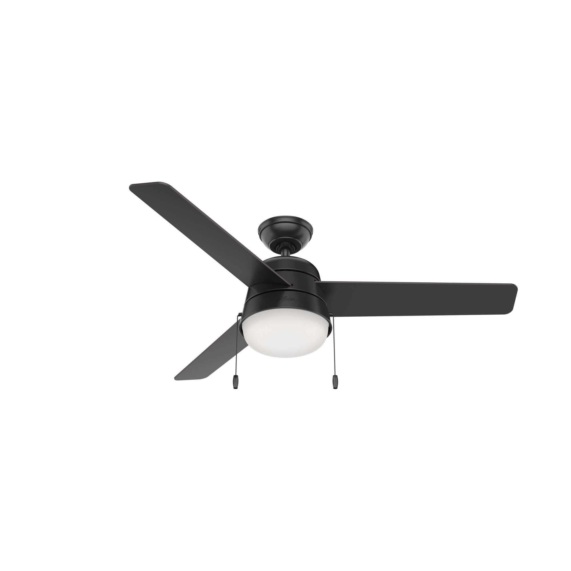 Aker 52 Inch Ceiling Fan with Light Kit by Hunter Fan