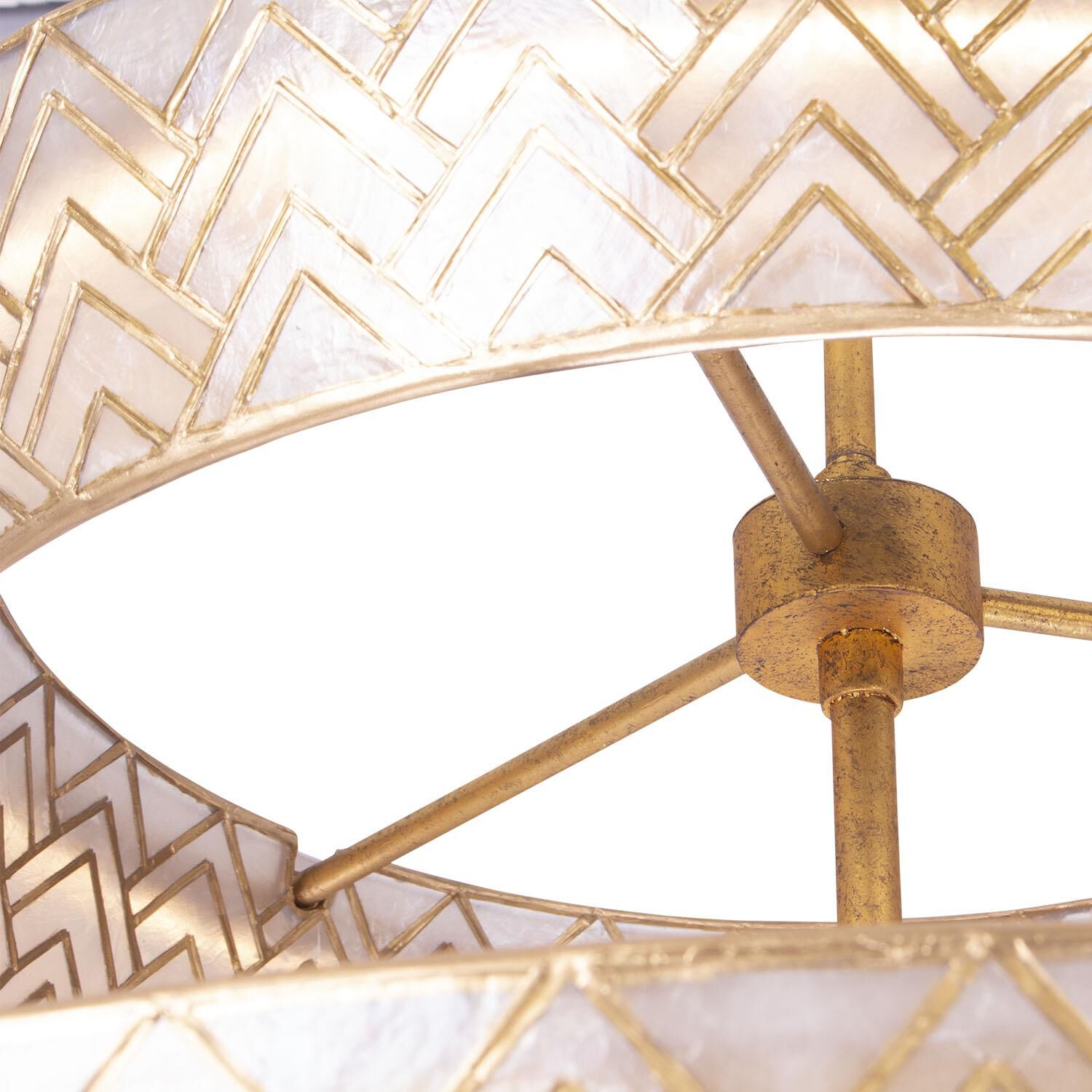 Shown in Oxidized Gold Leaf finish