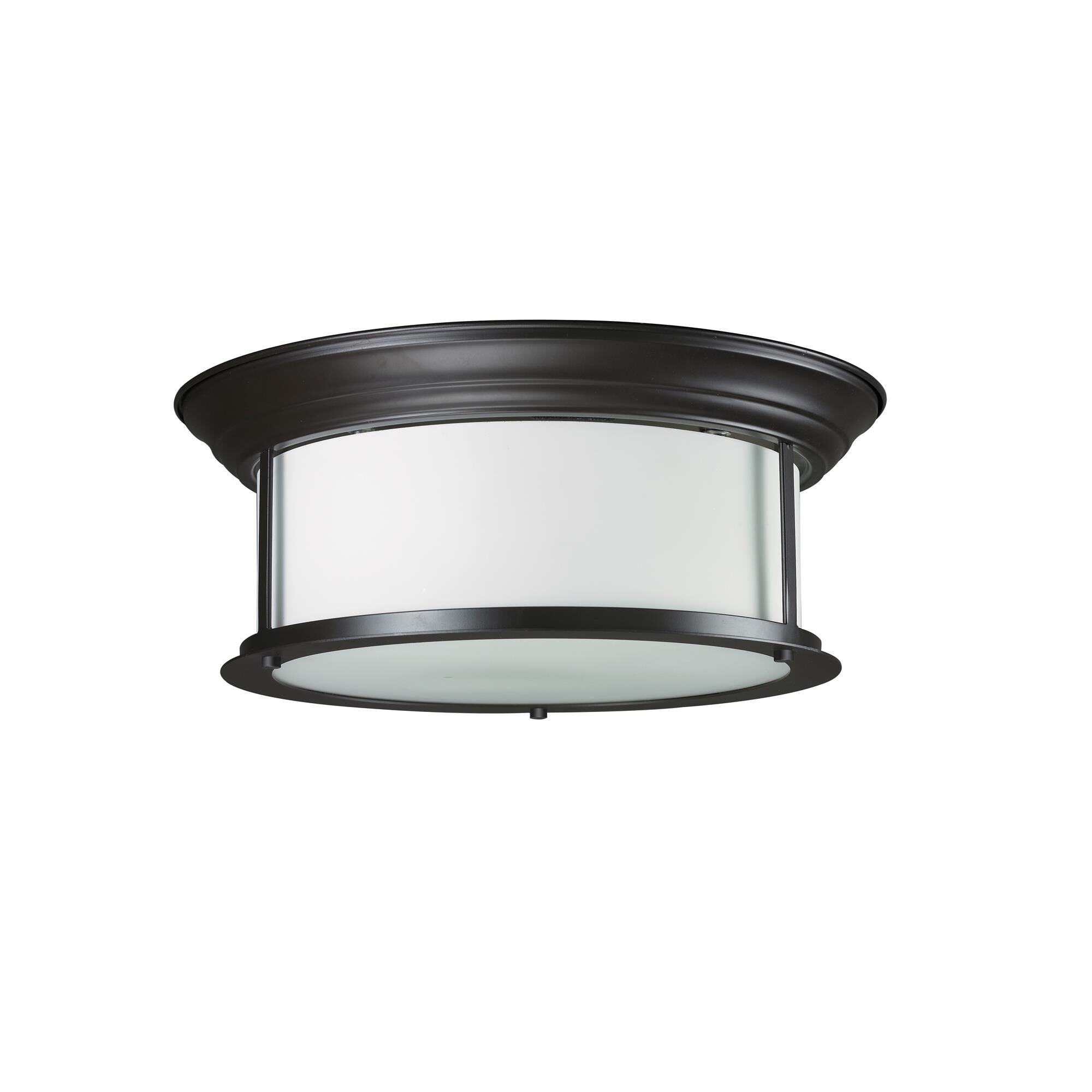 Shown in Bronze finish and Glass shade