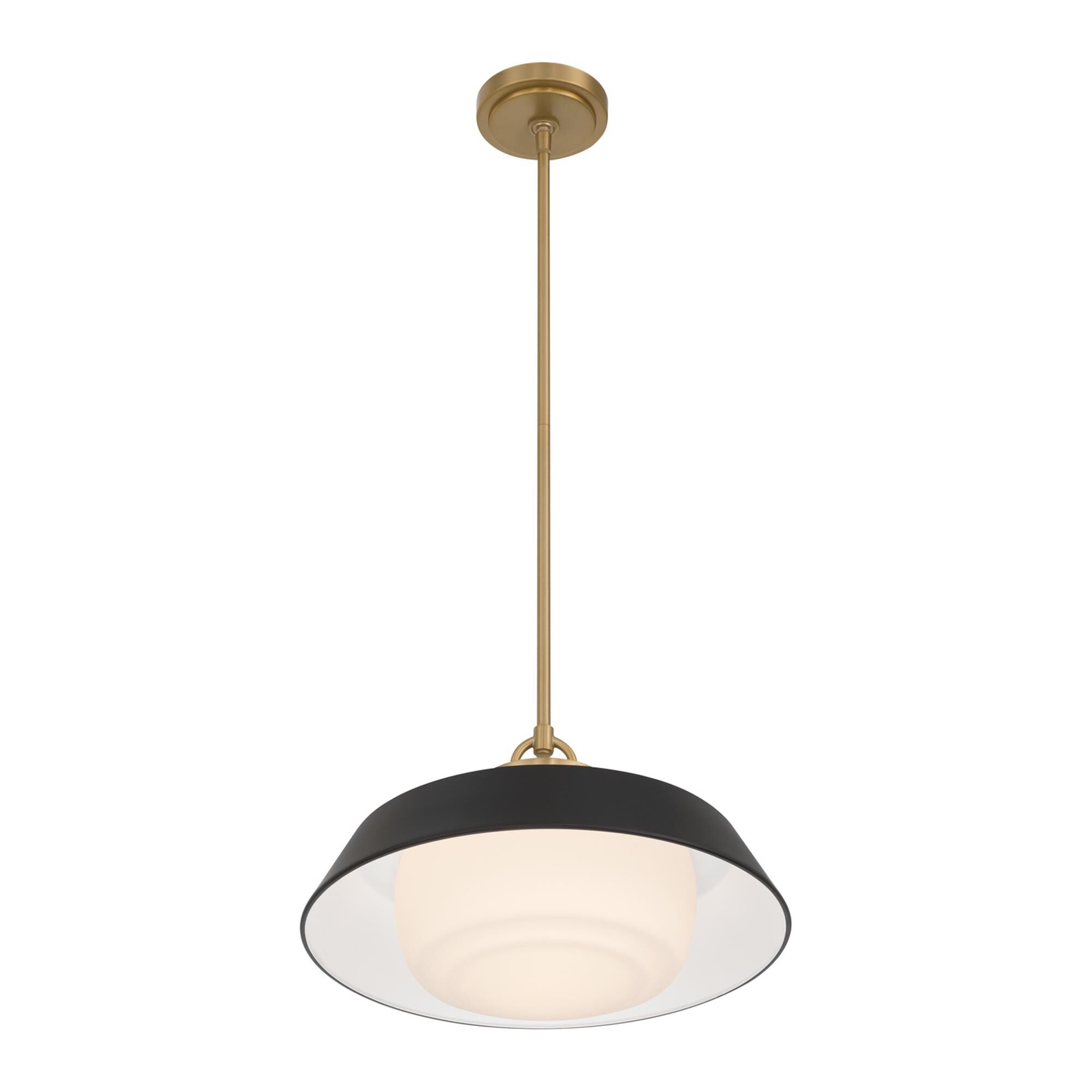 Shown in Vibrant Gold finish and Steel glass and Steel shade