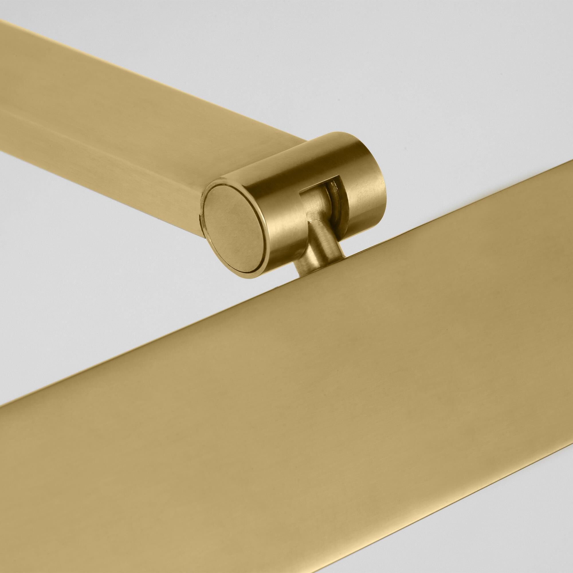 Shown in Hand-Rubbed Antique Brass finish and Brass shade