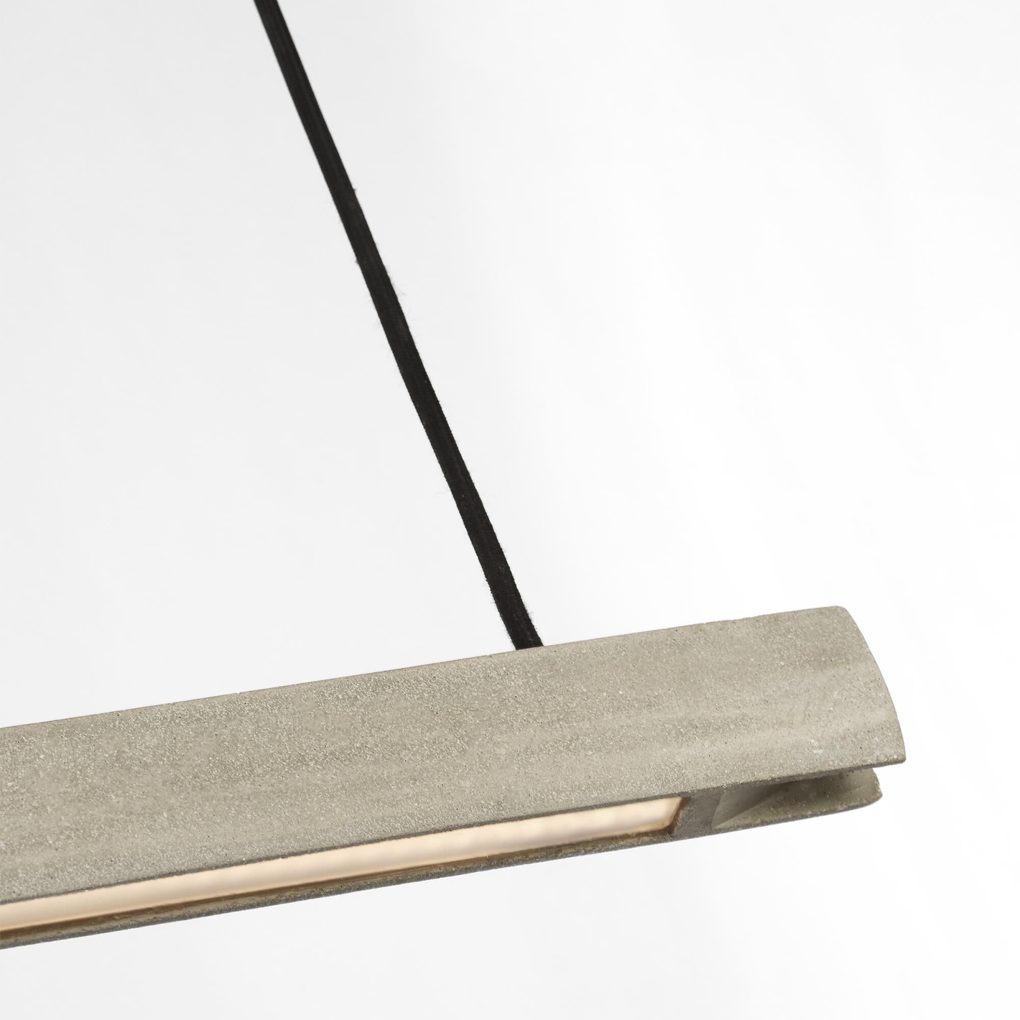 Shown in Honed Concrete finish and Concrete shade