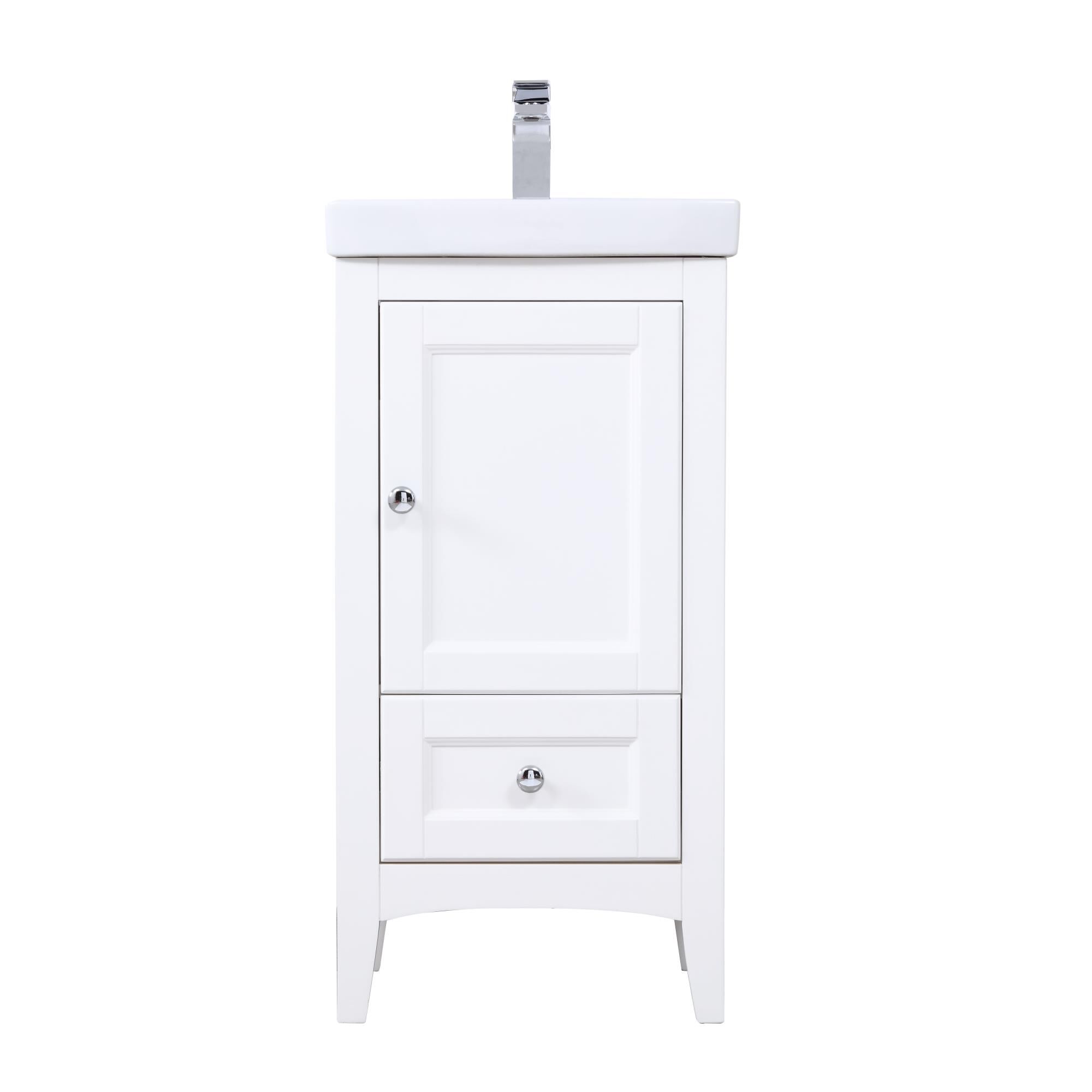 Shown in White finish