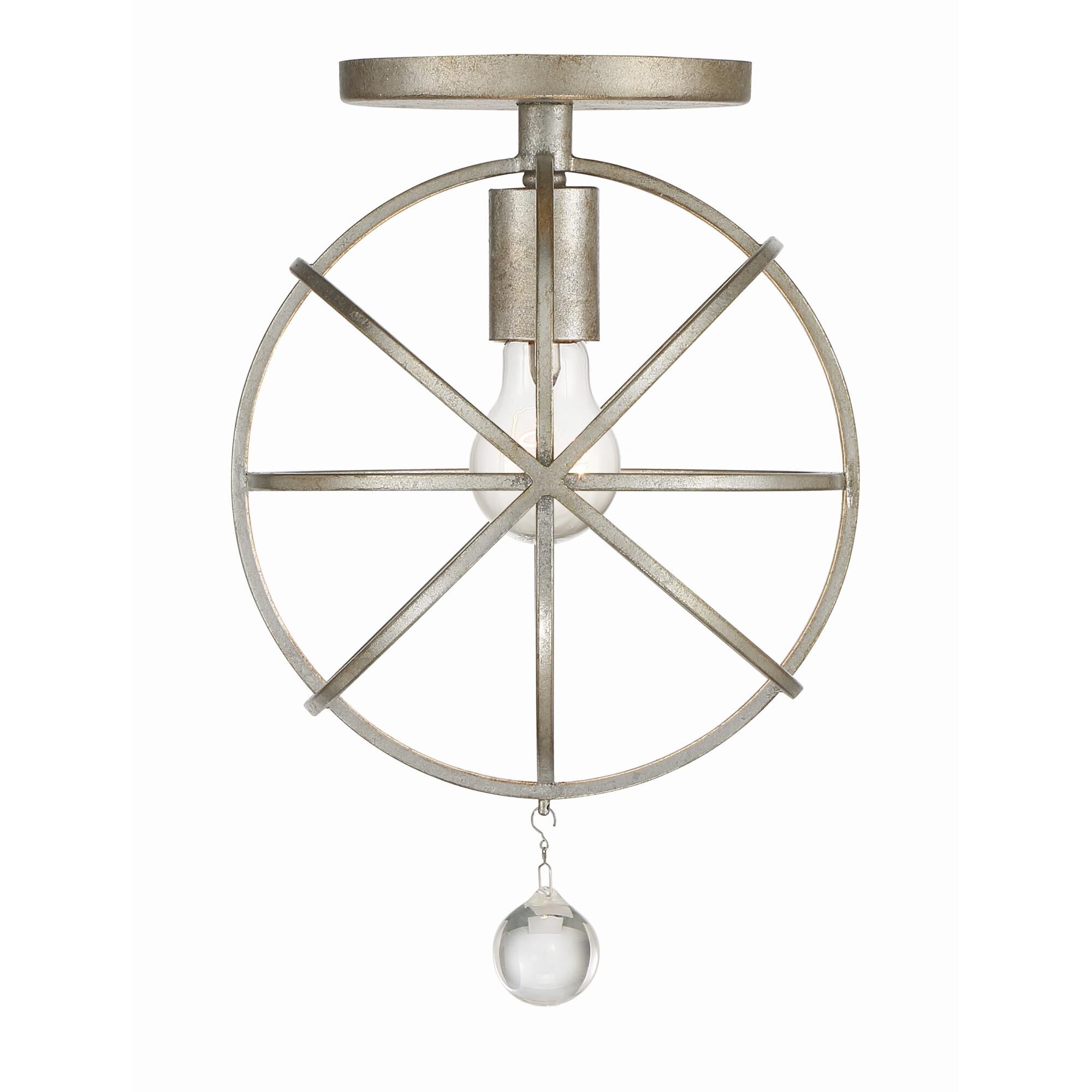 Solaris 9 Inch Semi Flush Mount by Crystorama