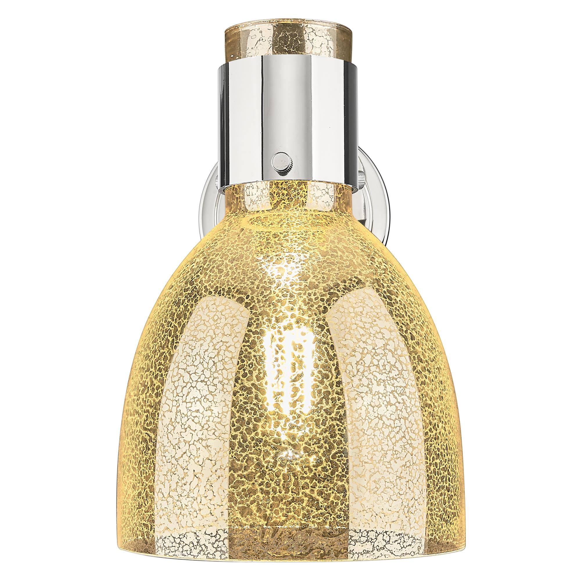 Shown in Polished Nickel finish and Mercury glass