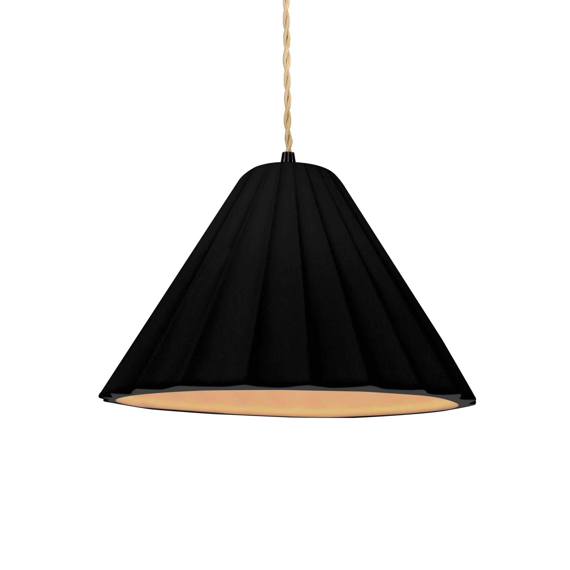 Fluted 11 Inch Mini Pendant by Justice Design Group