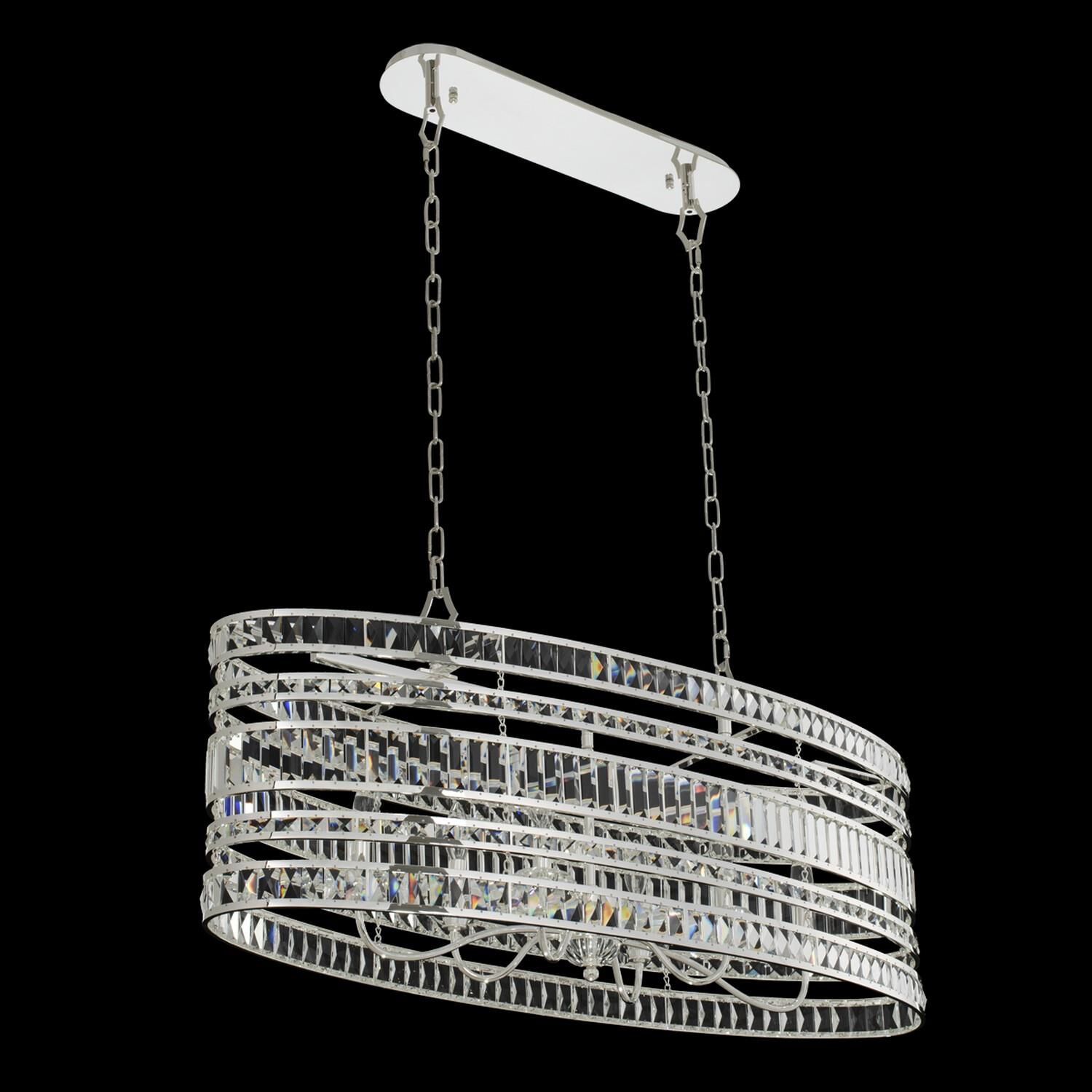 Shown in Polished Silver finish and Firenze crystal