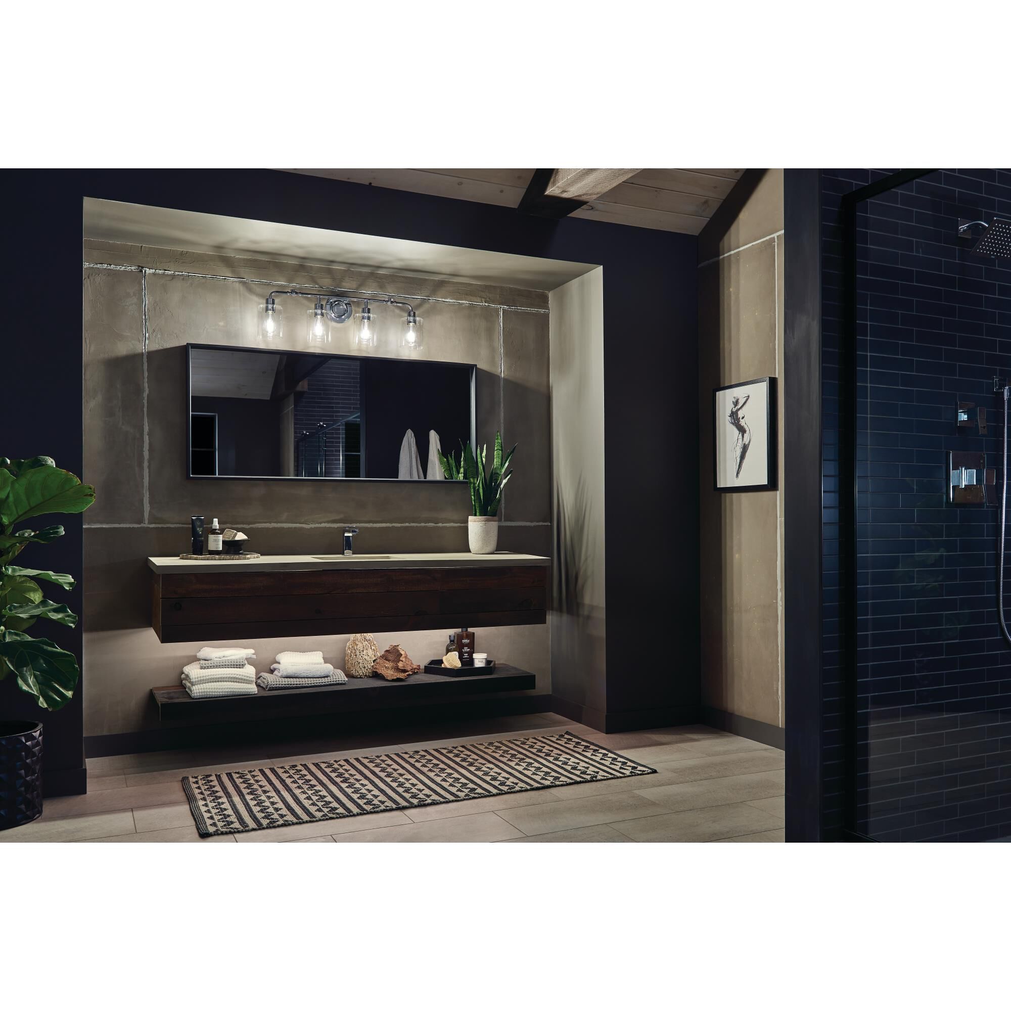 Gunnison 33 Inch 4 Light Bath Vanity Light by Kichler Lighting