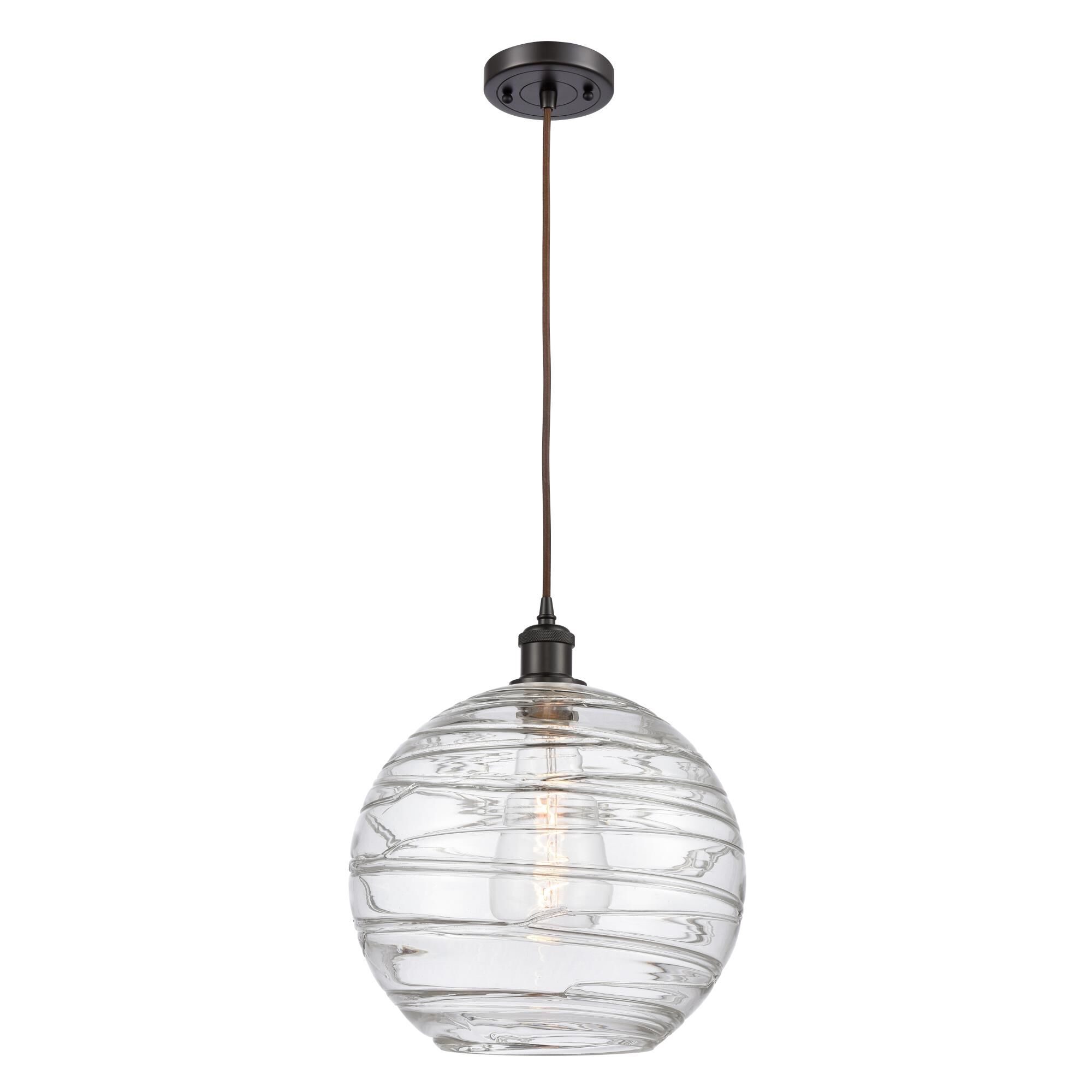Bruno Marashlian Athens Deco Swirl 12 Inch Mini Pendant by Innovations Lighting
