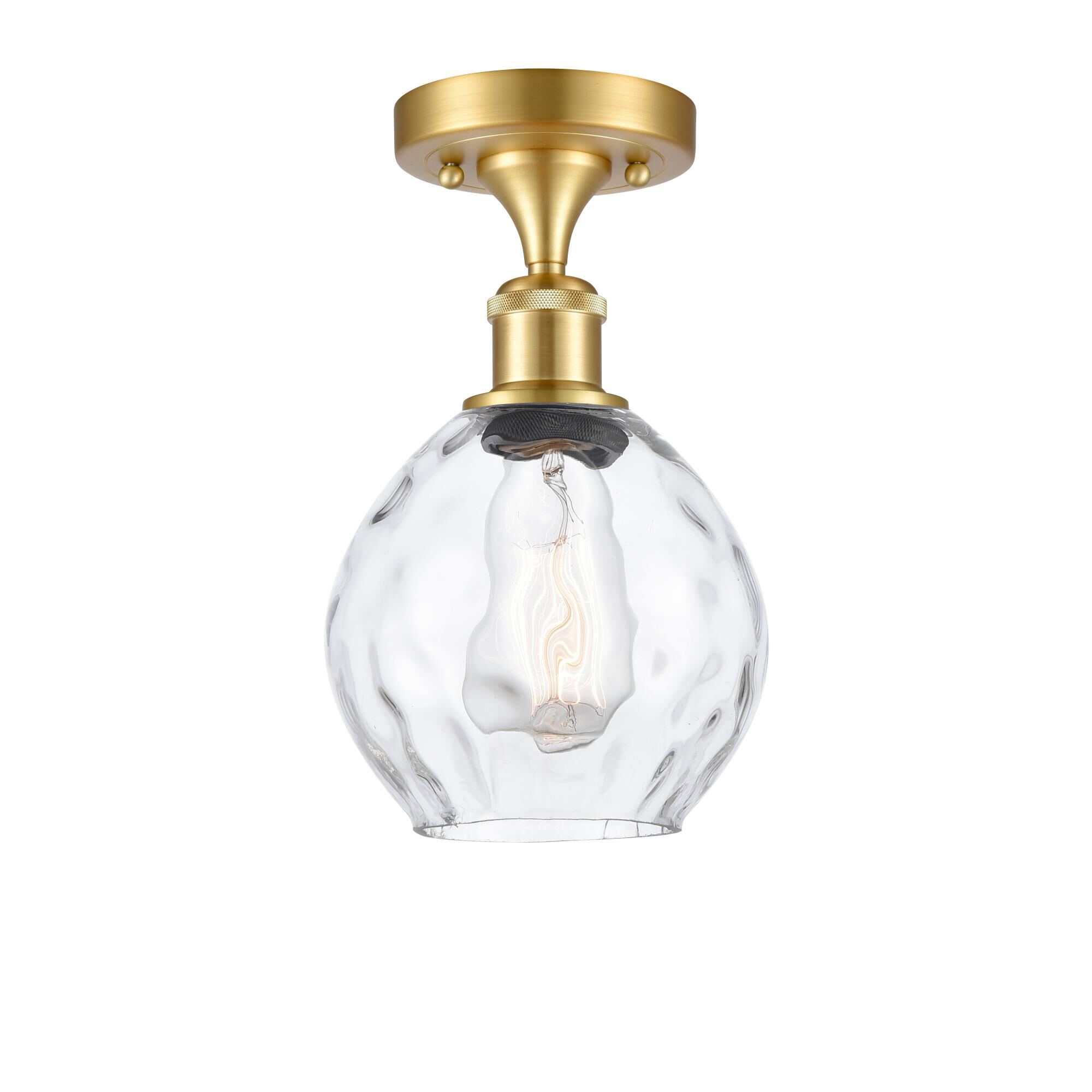 Bruno Marashlian Small Waverly 6 Inch 1 Light Semi Flush Mount by Innovations Lighting