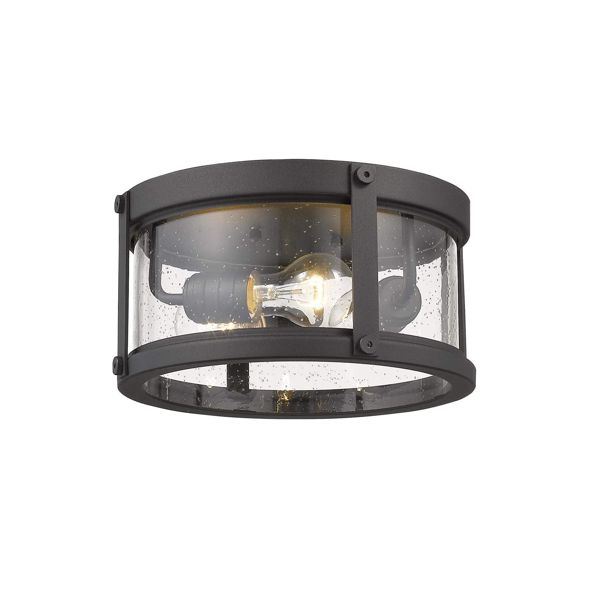 Roundhouse 12 Inch 3 Light Outdoor Flush Mount by Z-Lite