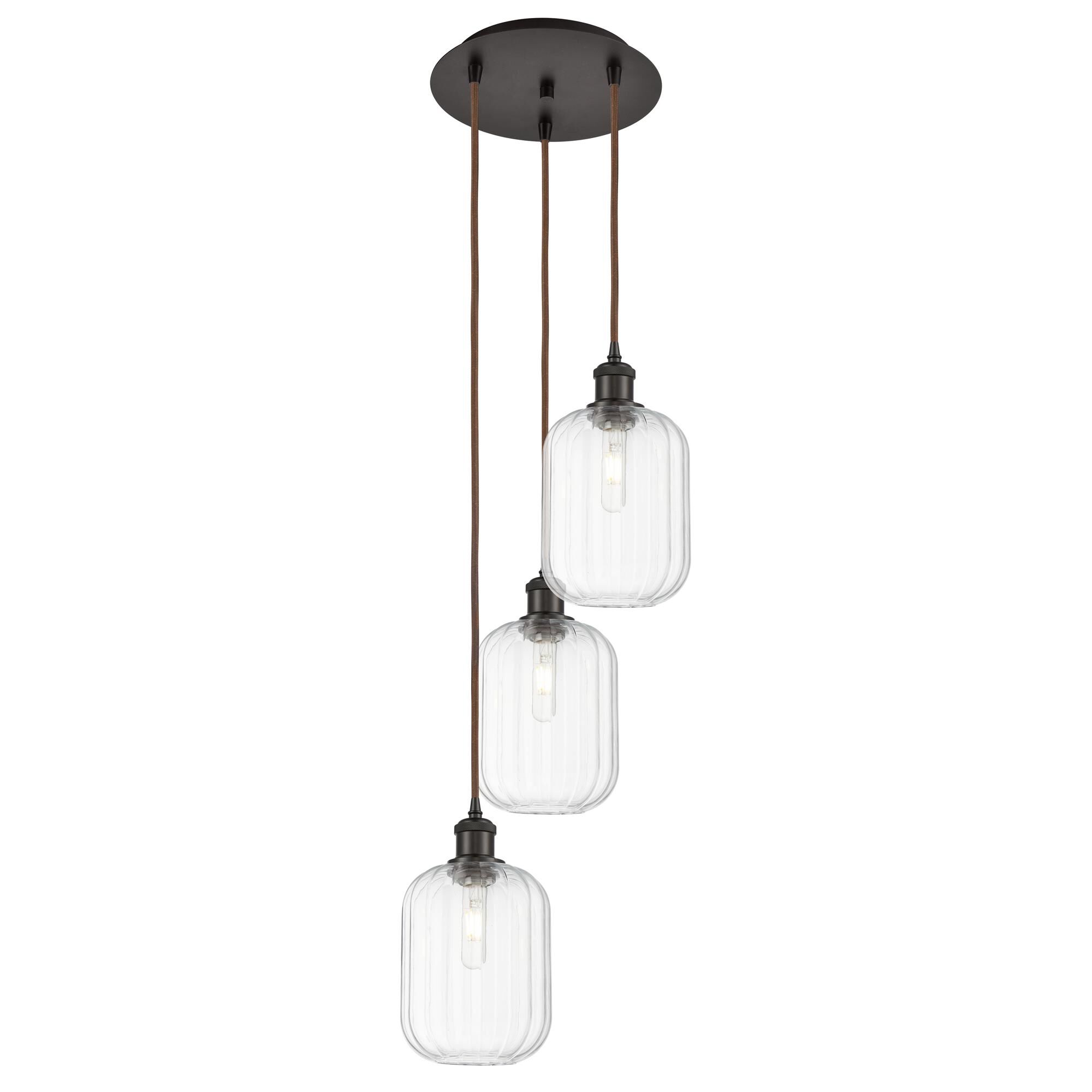 Shown in Oil Rubbed Bronze finish and Clear glass