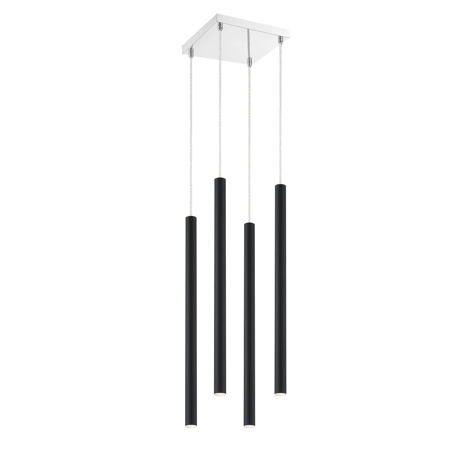 Shown in Chrome finish and Steel glass and Steel shade