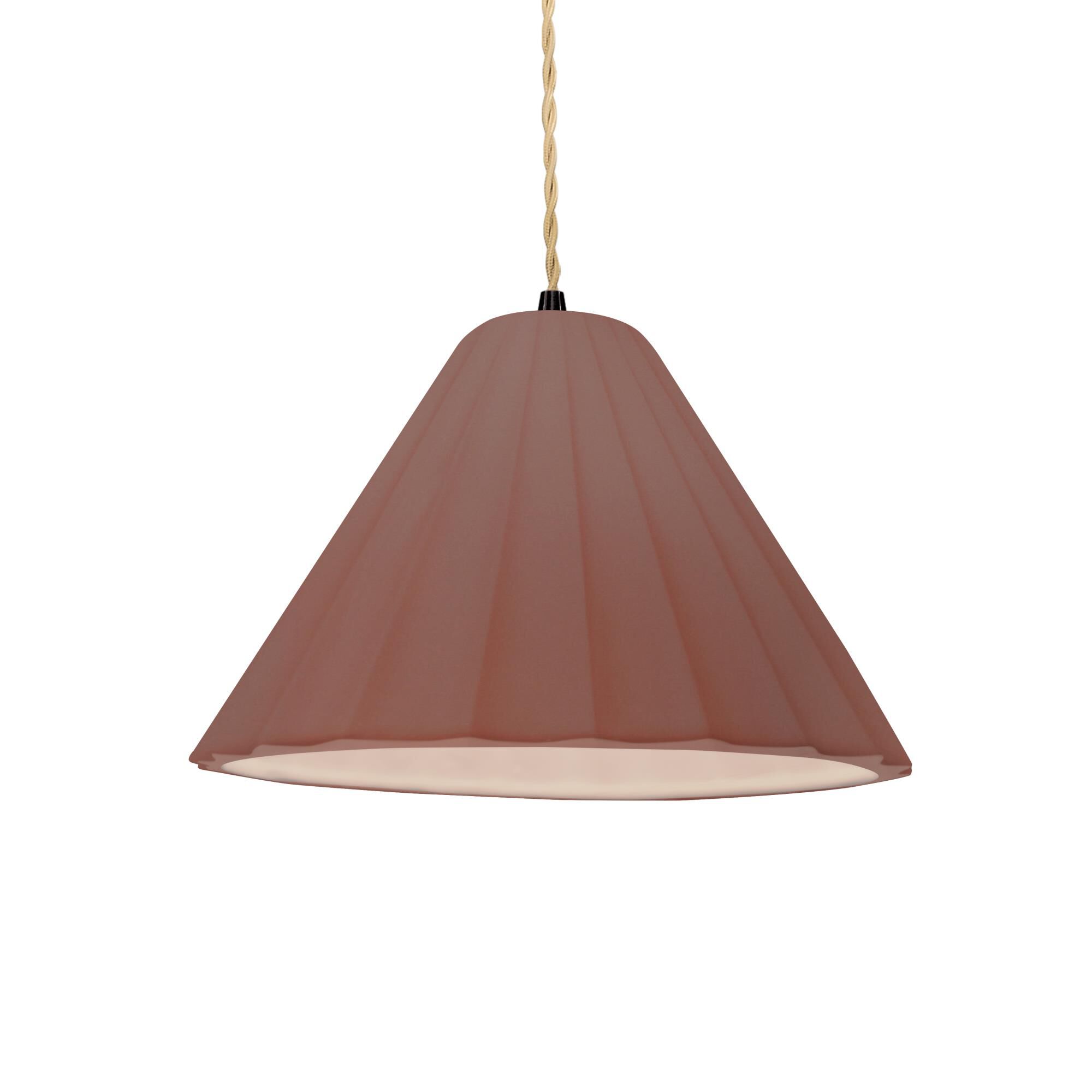Fluted 11 Inch Mini Pendant by Justice Design Group