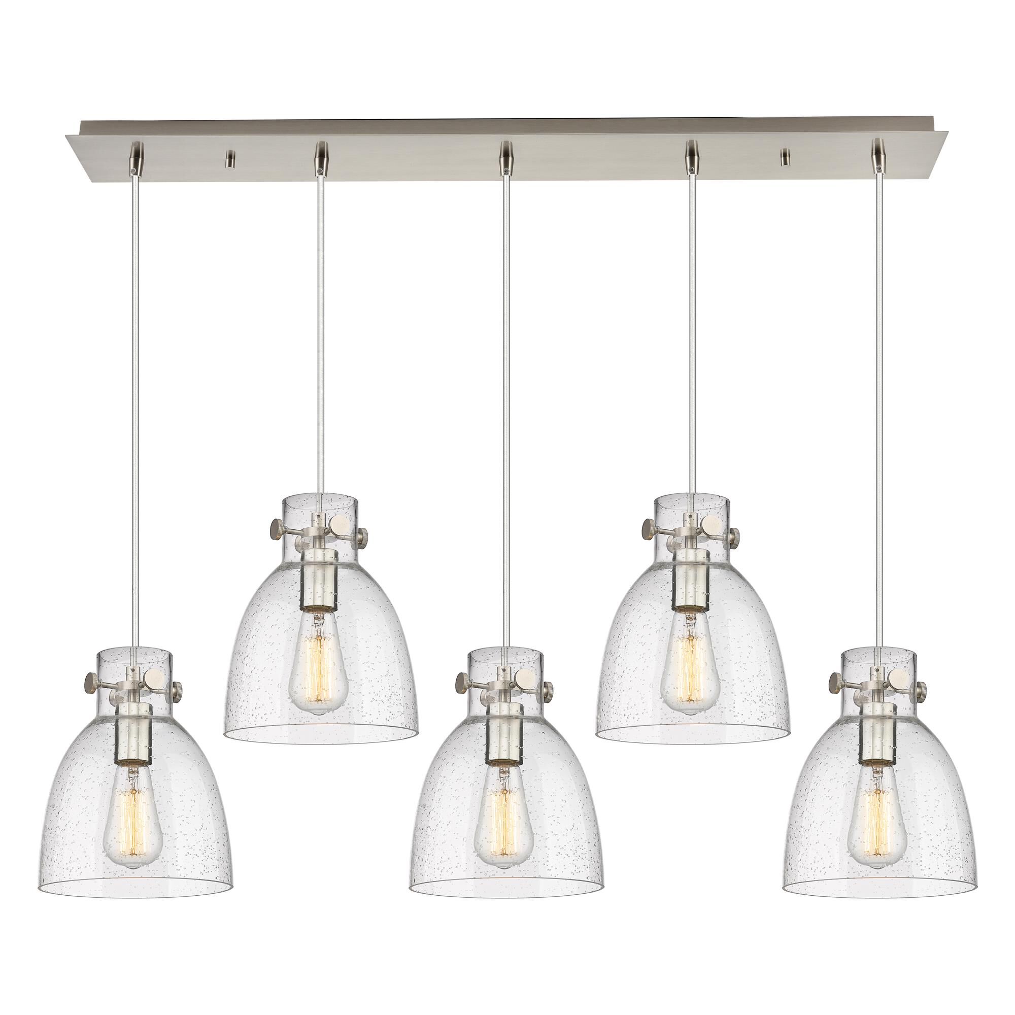 Bruno Marashlian Newton Bell 39 Inch 5 Light Linear Suspension Light by Innovations Lighting
