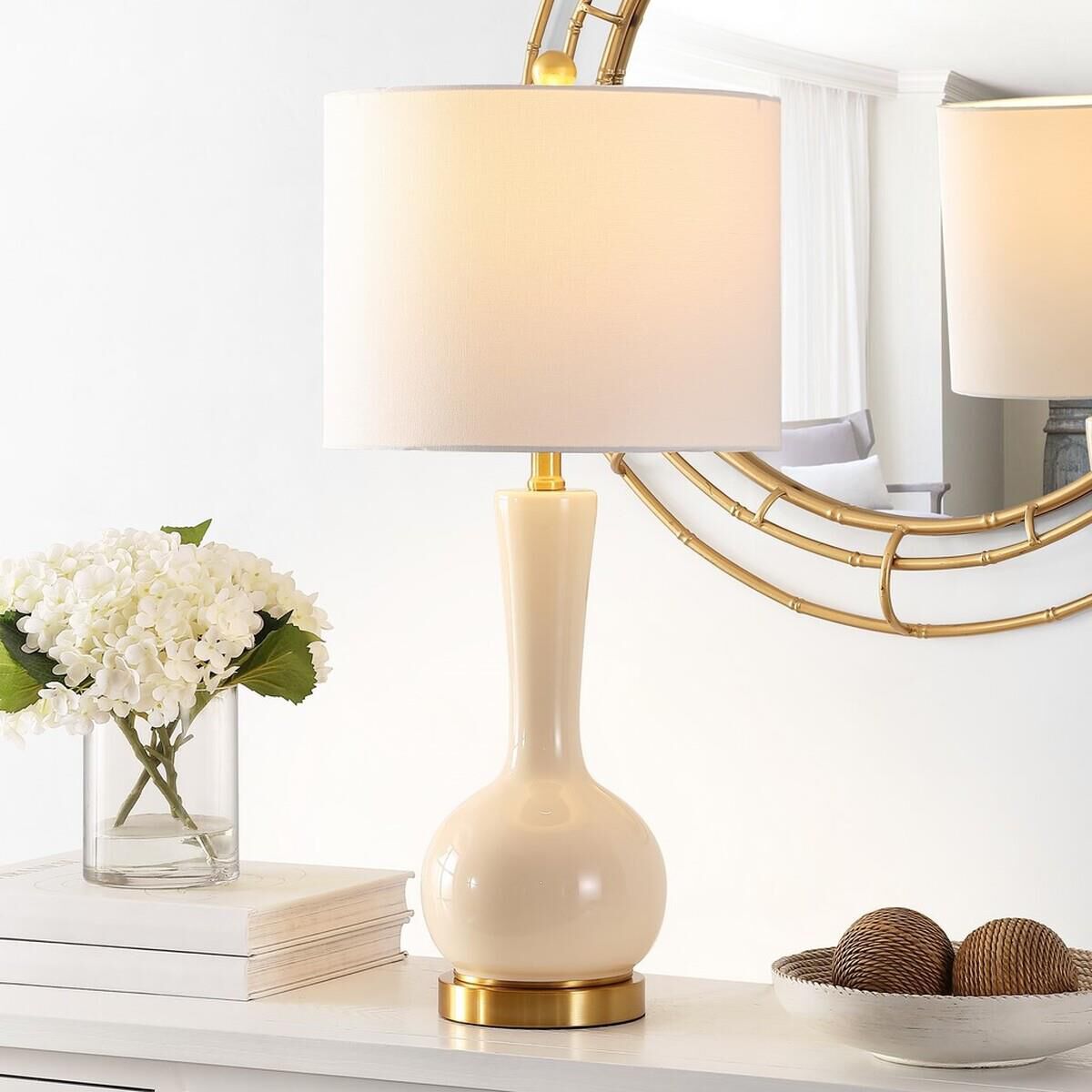 Gaetna Glass 27 Inch Table Lamp by Safavieh