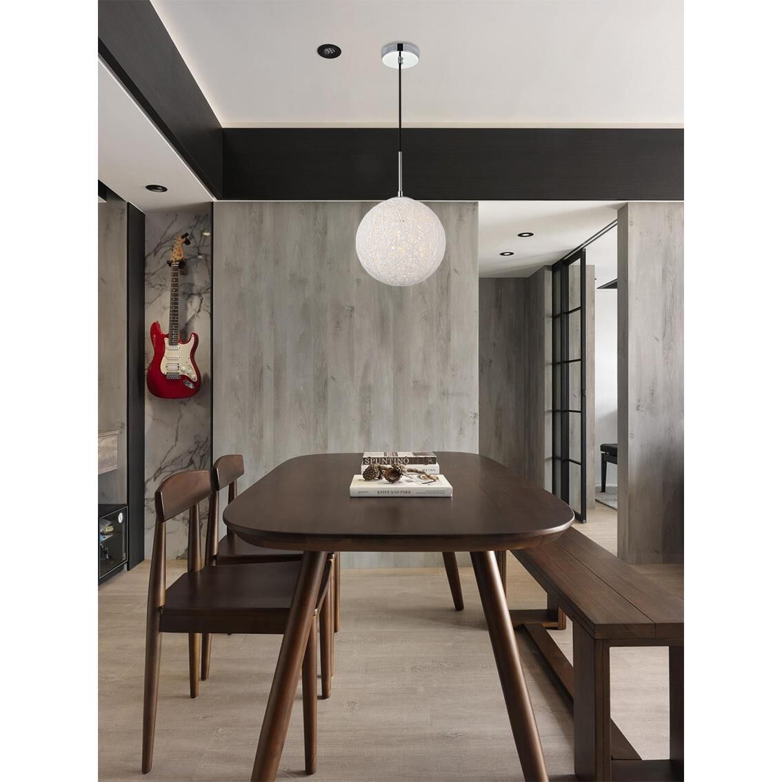 Malibu 9 Inch Mini Pendant by Elegant Lighting