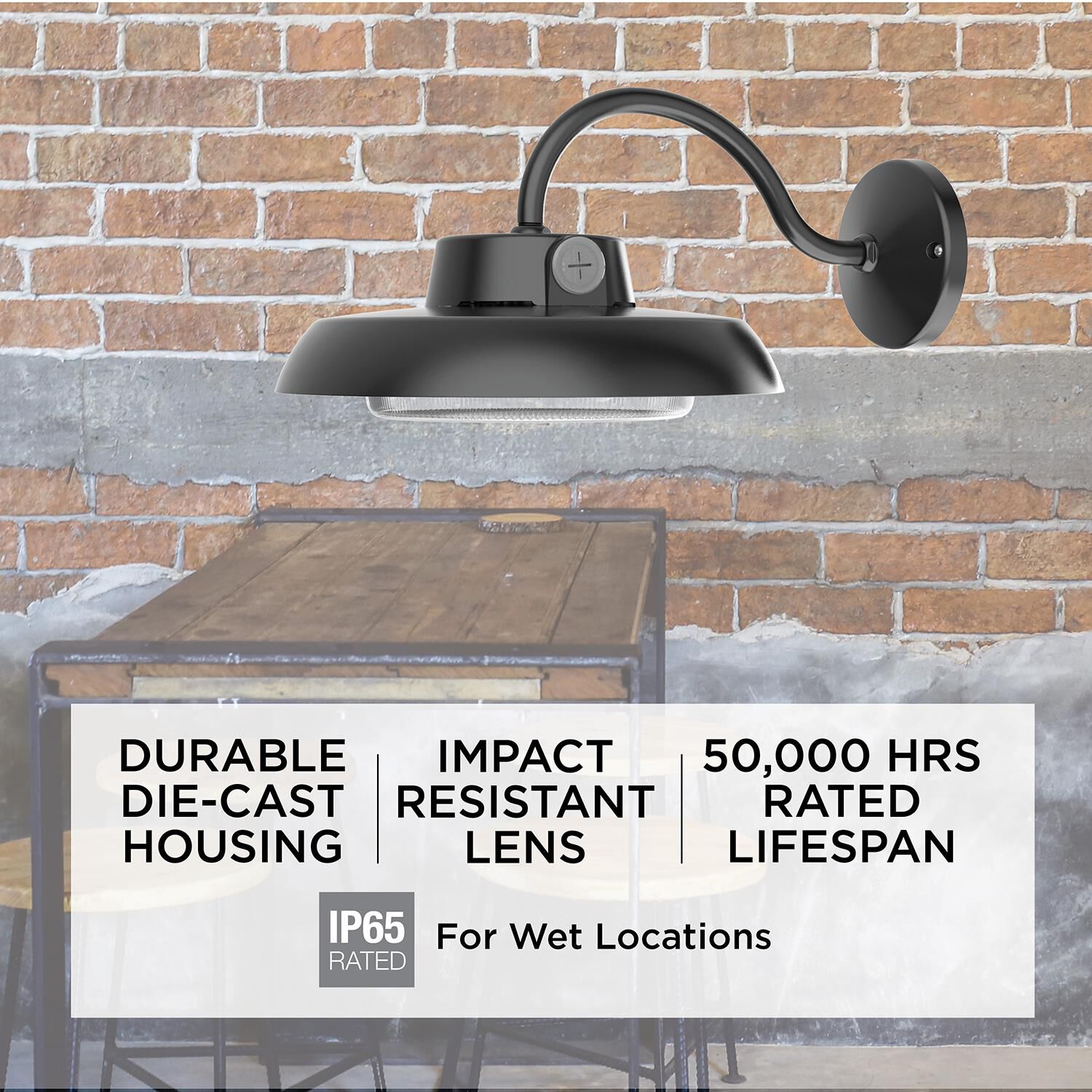 Shown in Black finish and Black Aluminum shade