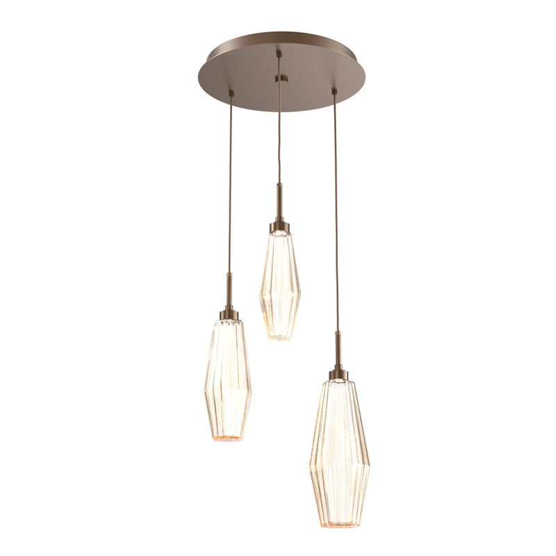 Aalto 17 Inch 3 Light Multi Light Pendant by Hammerton Studio