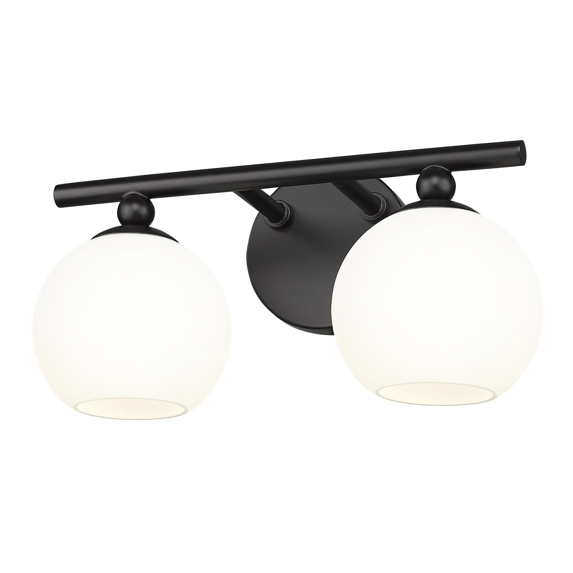 Shown in Matte Black finish and Opal Etched glass