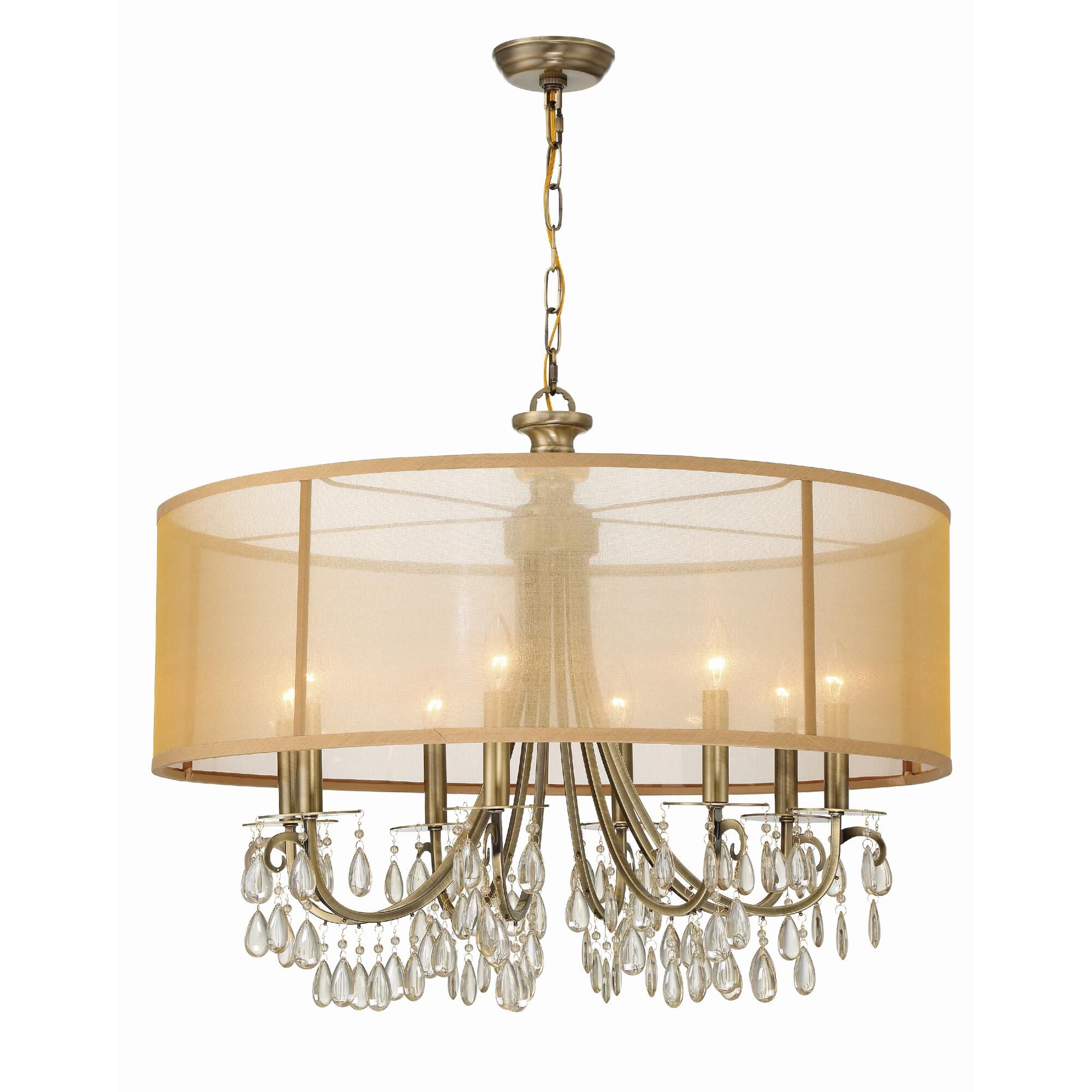 Hampton 32 Inch 8 Light Chandelier by Crystorama