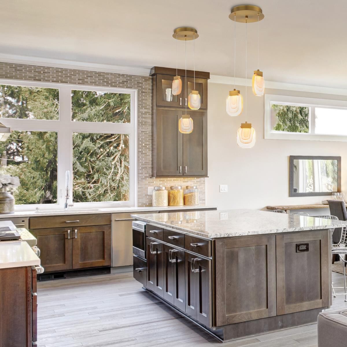 Paget 3 Light LED Chandelier by Eurofase Lighting