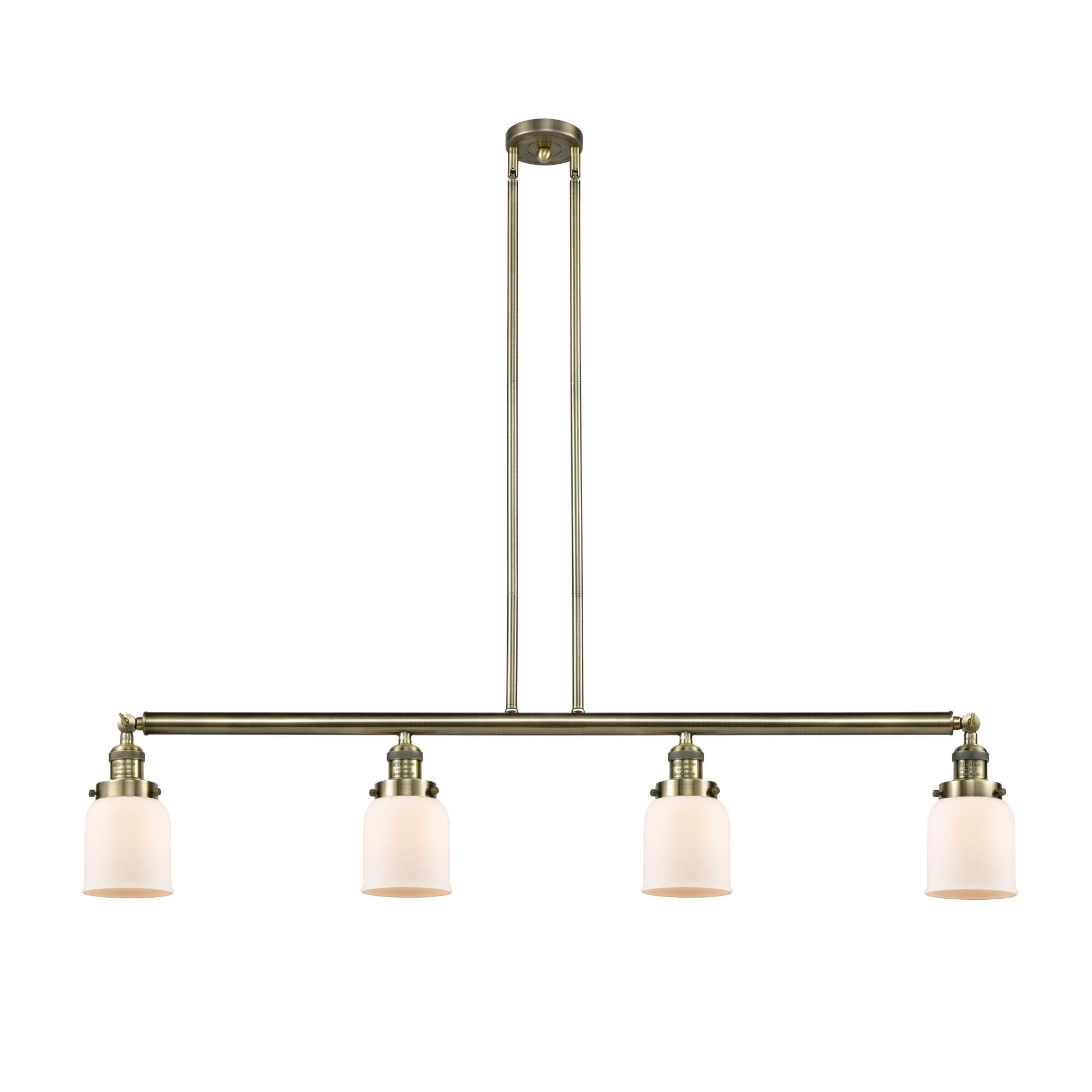 Bruno Marashlian Small Bell 48 Inch 4 Light LED Linear Suspension Light by Innovations Lighting