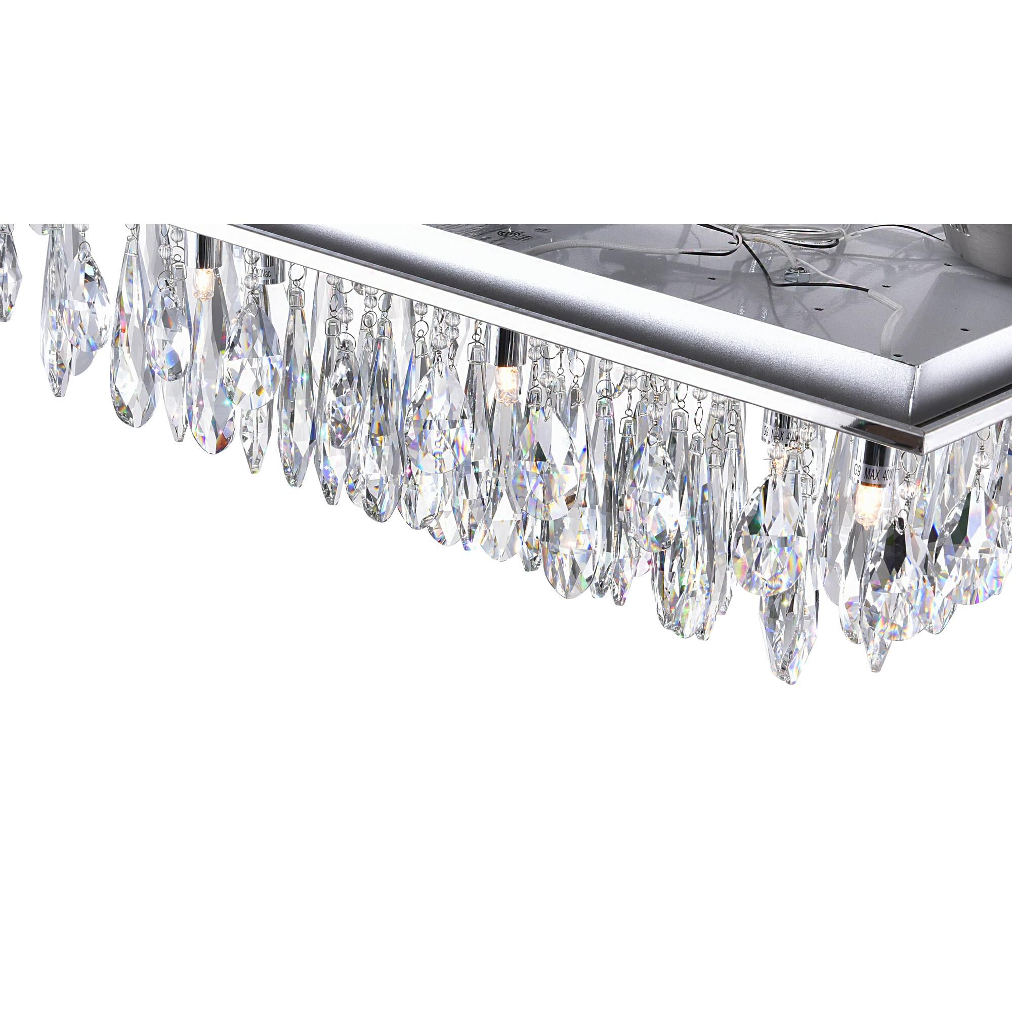 Shown in Chrome finish and K9 Clear crystal