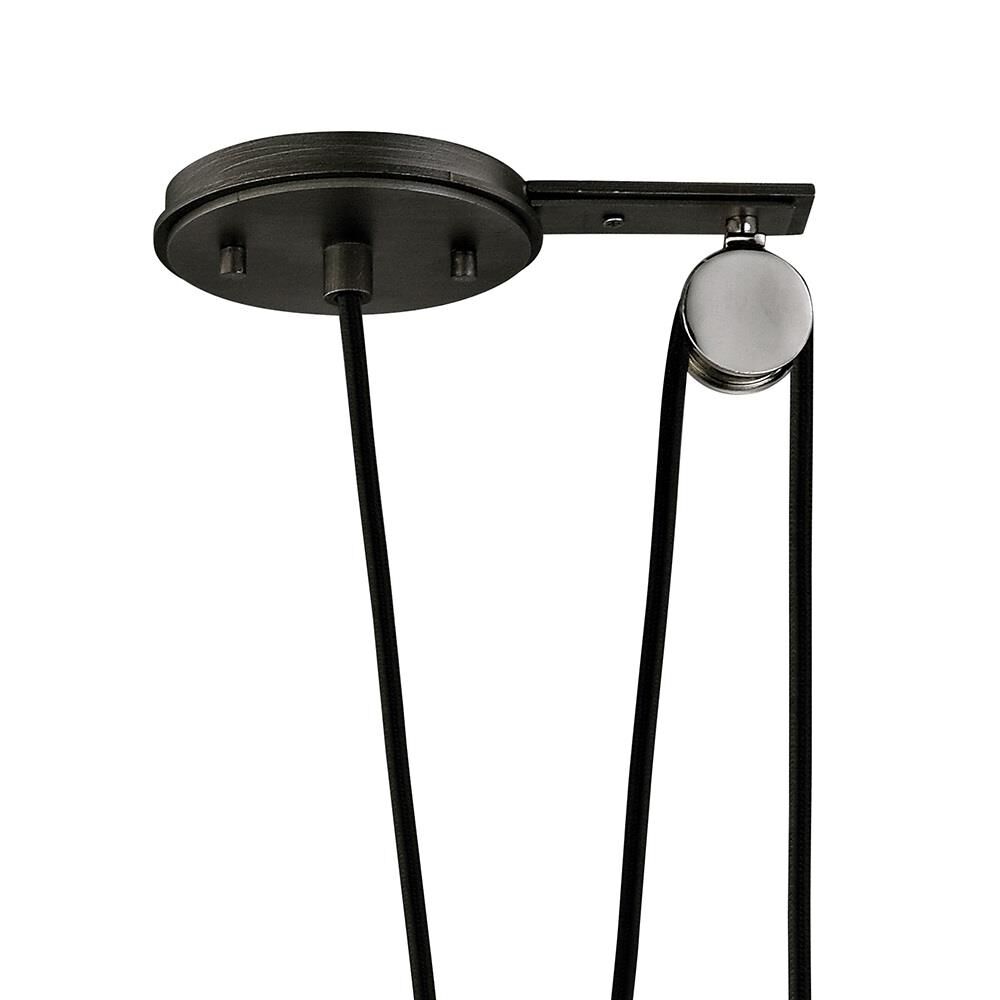 Shown in Graphite, Polished Nickel finish and Clear glass and Pressed Glass shade