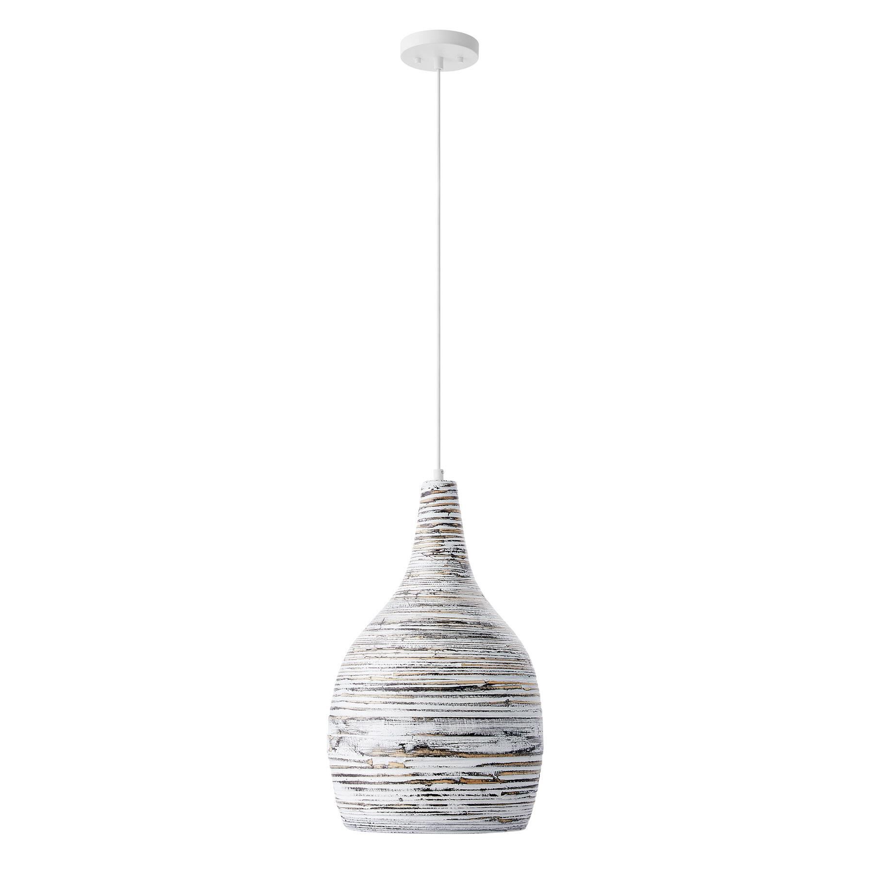 Shown in Brindled Bamboo finish and Spun Bamboo shade