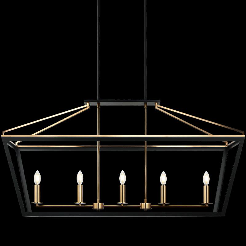 Shown in Black and Aged Gold Brass finish