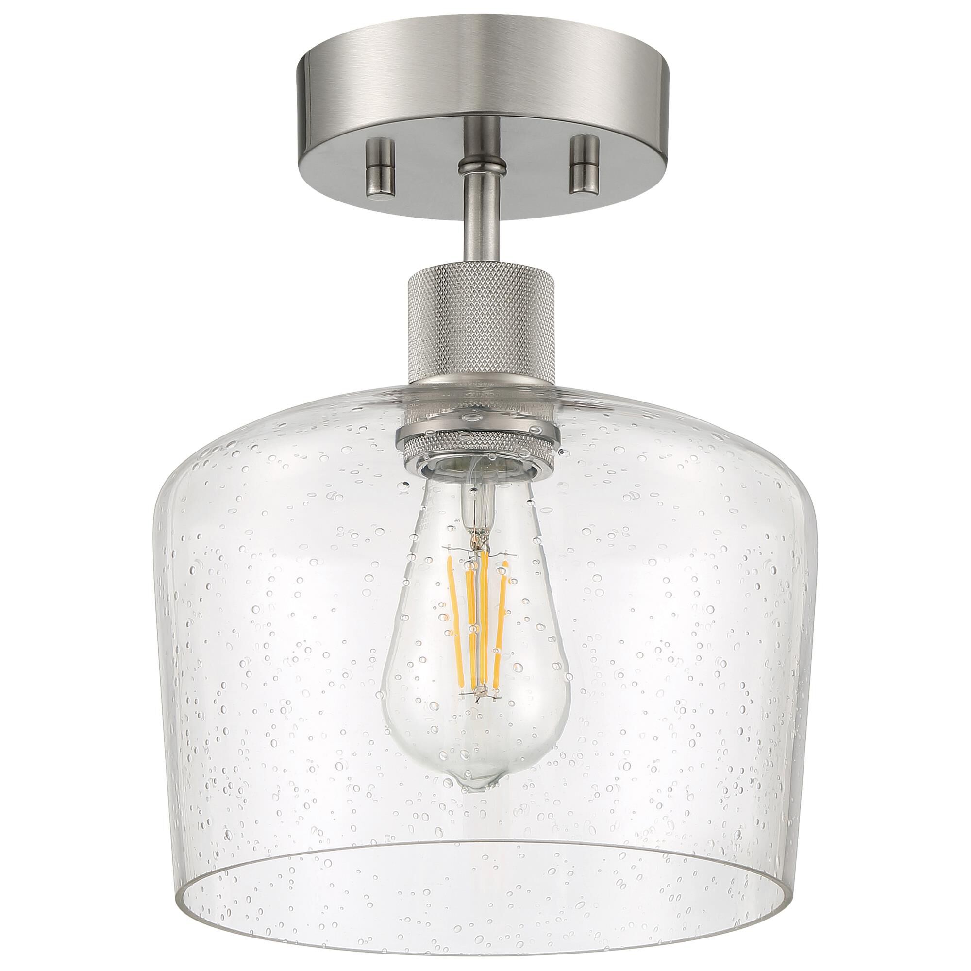 Port Nine 9 Inch 1 Light LED Semi Flush Mount by Access Lighting
